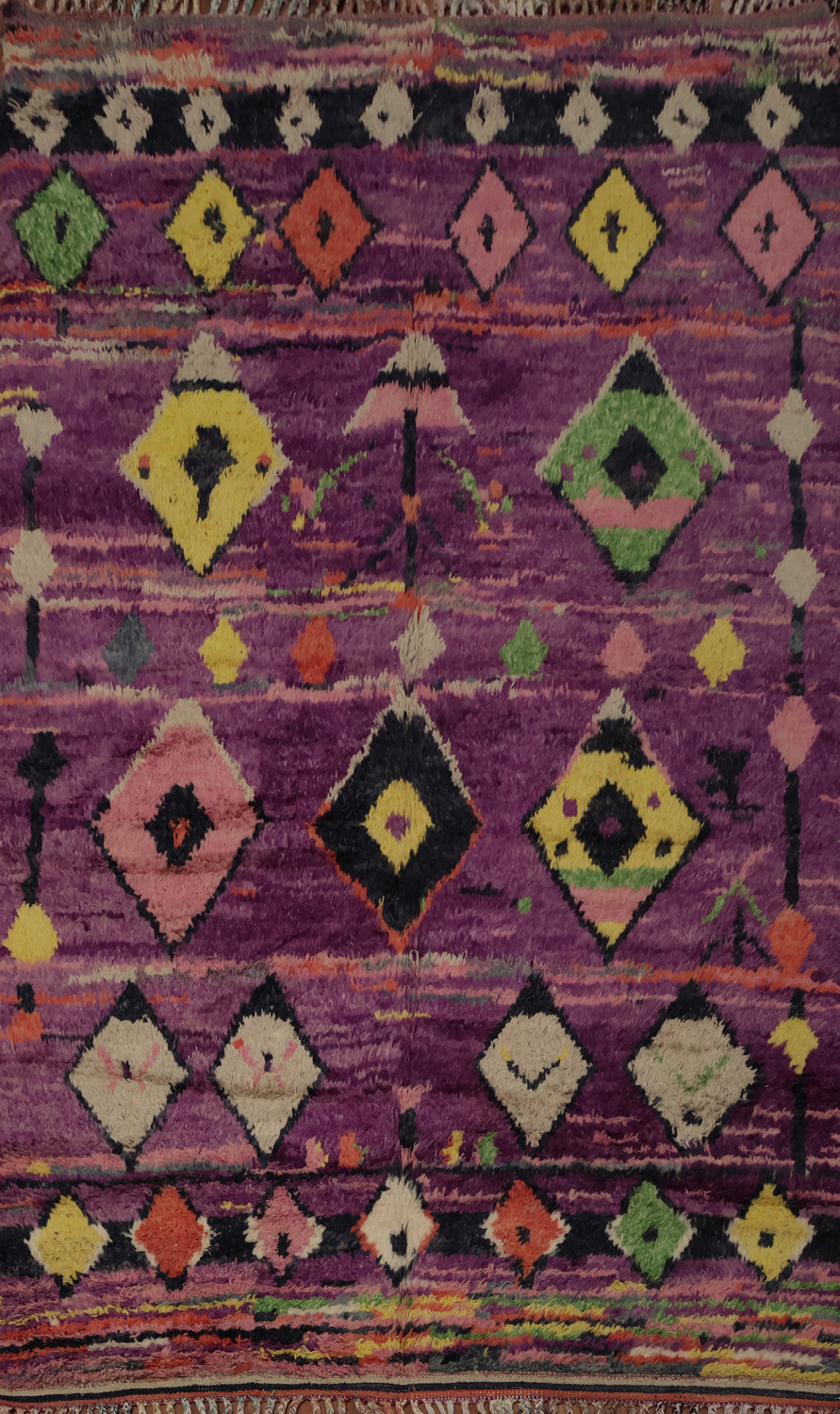 Chic and Artistic Plush Moroccan Area Rug 6x10 to Brighten Up Any Space