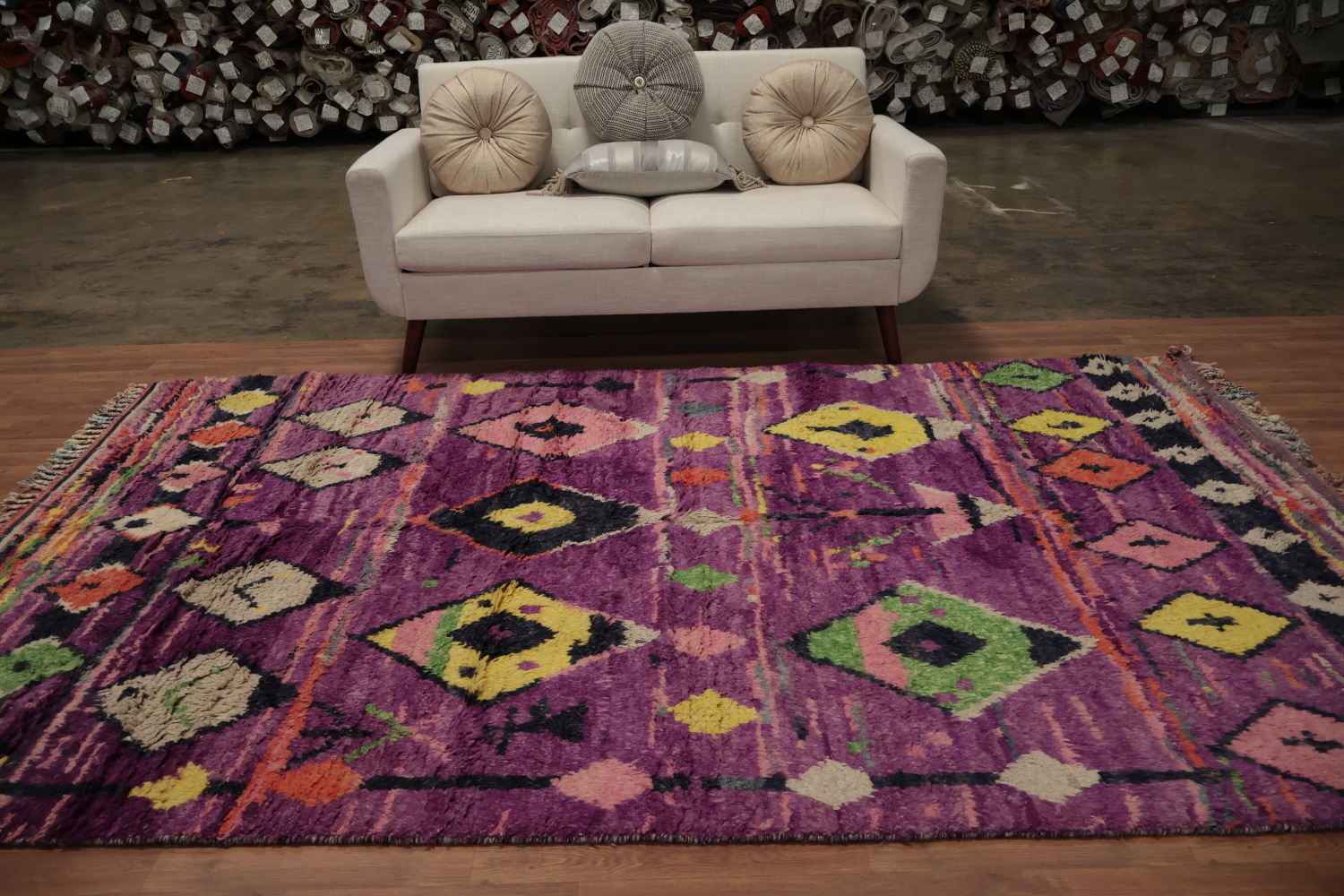Chic and Artistic Plush Moroccan Area Rug 6x10 to Brighten Up Any Space