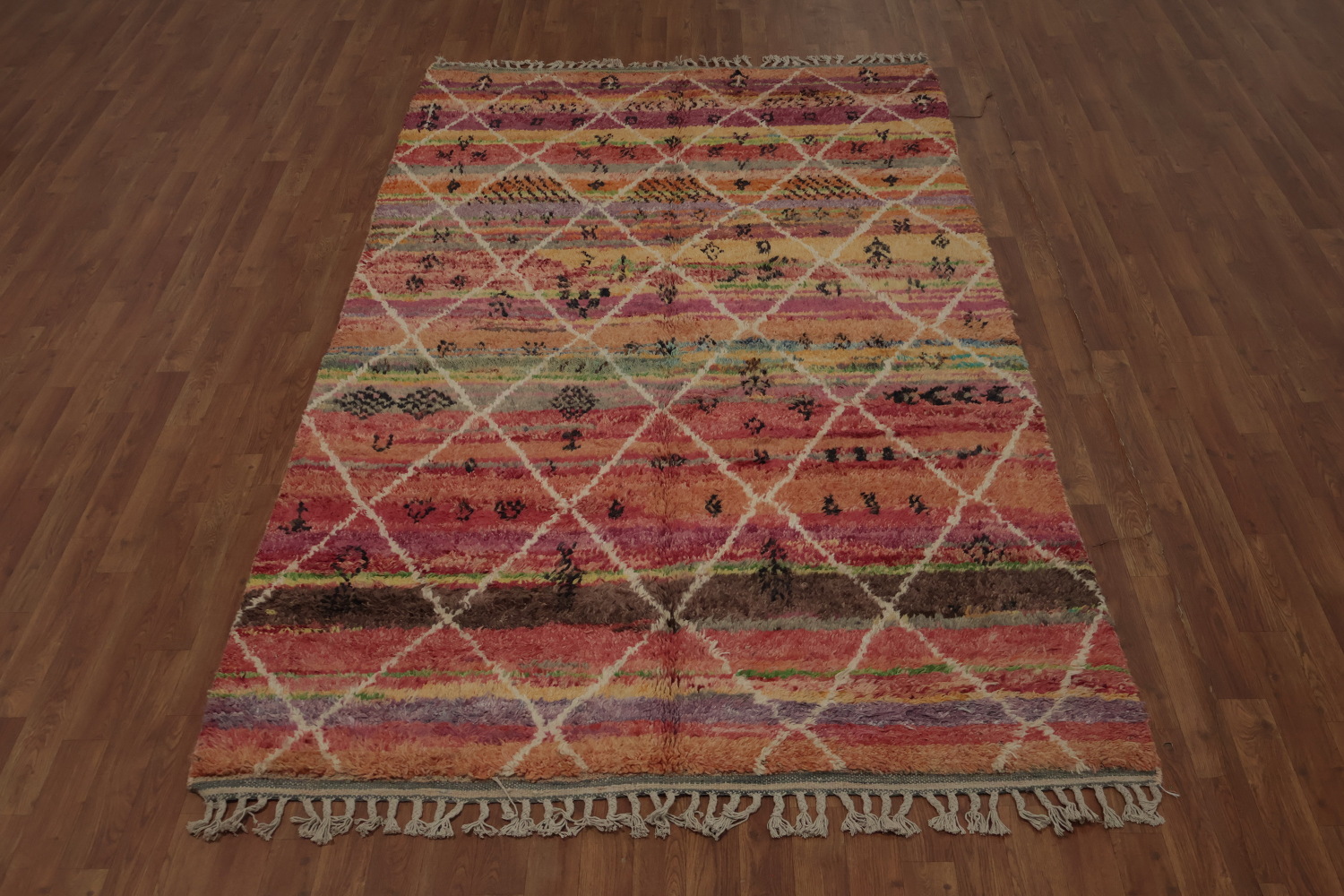 Colorful Trellis Moroccan Oriental Area Rug 5x9