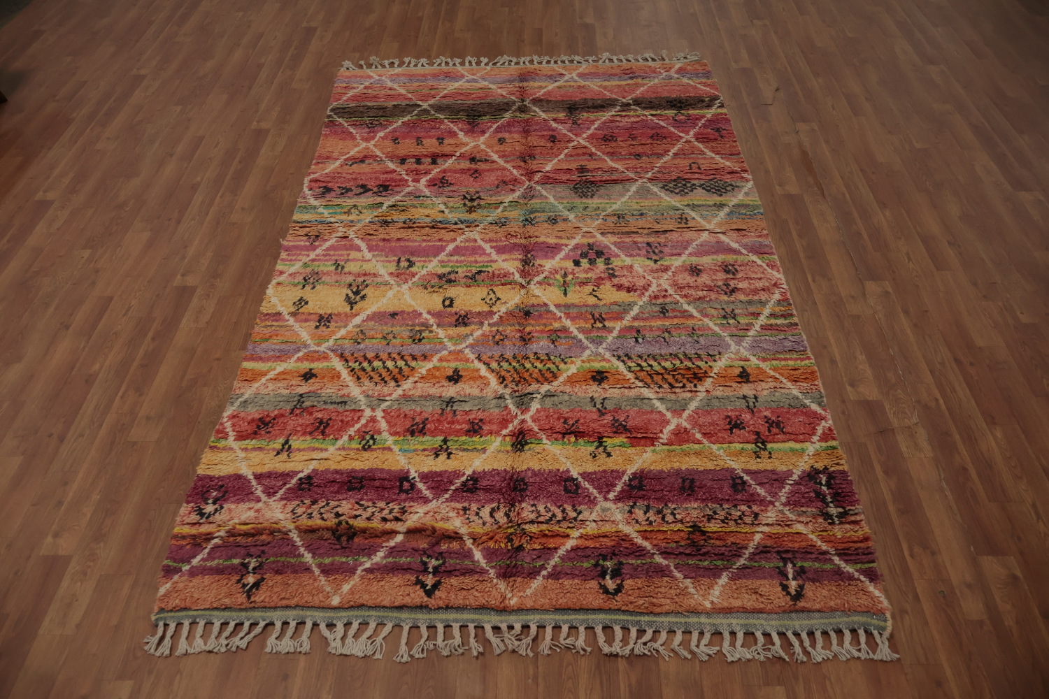 Colorful Trellis Moroccan Oriental Area Rug 5x9