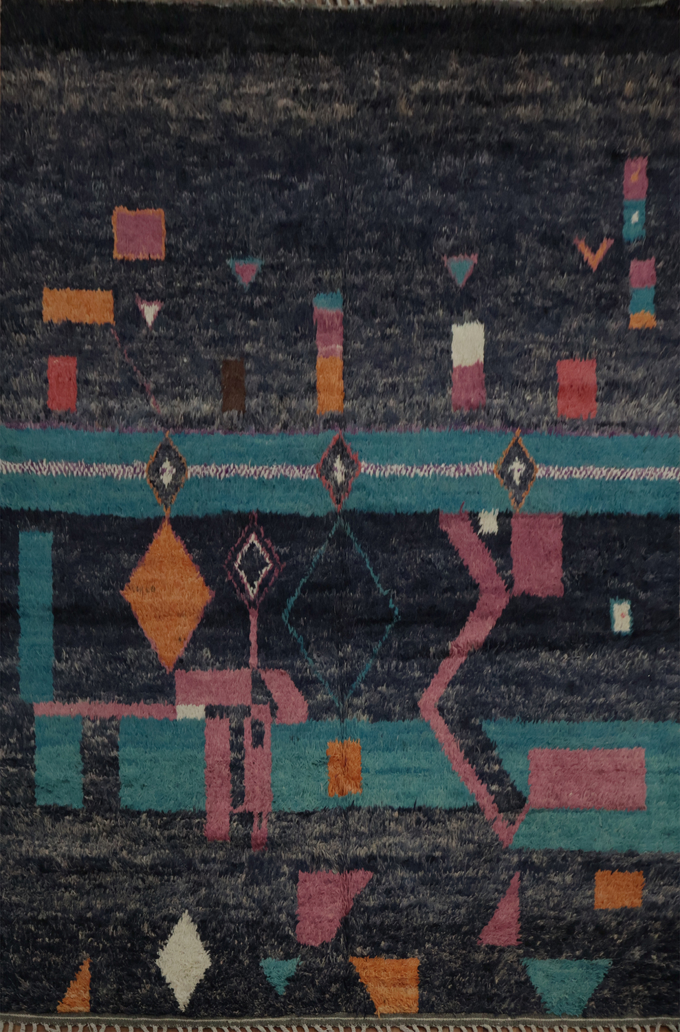 Geometric Plush Moroccan Wool Area Rug 8x10