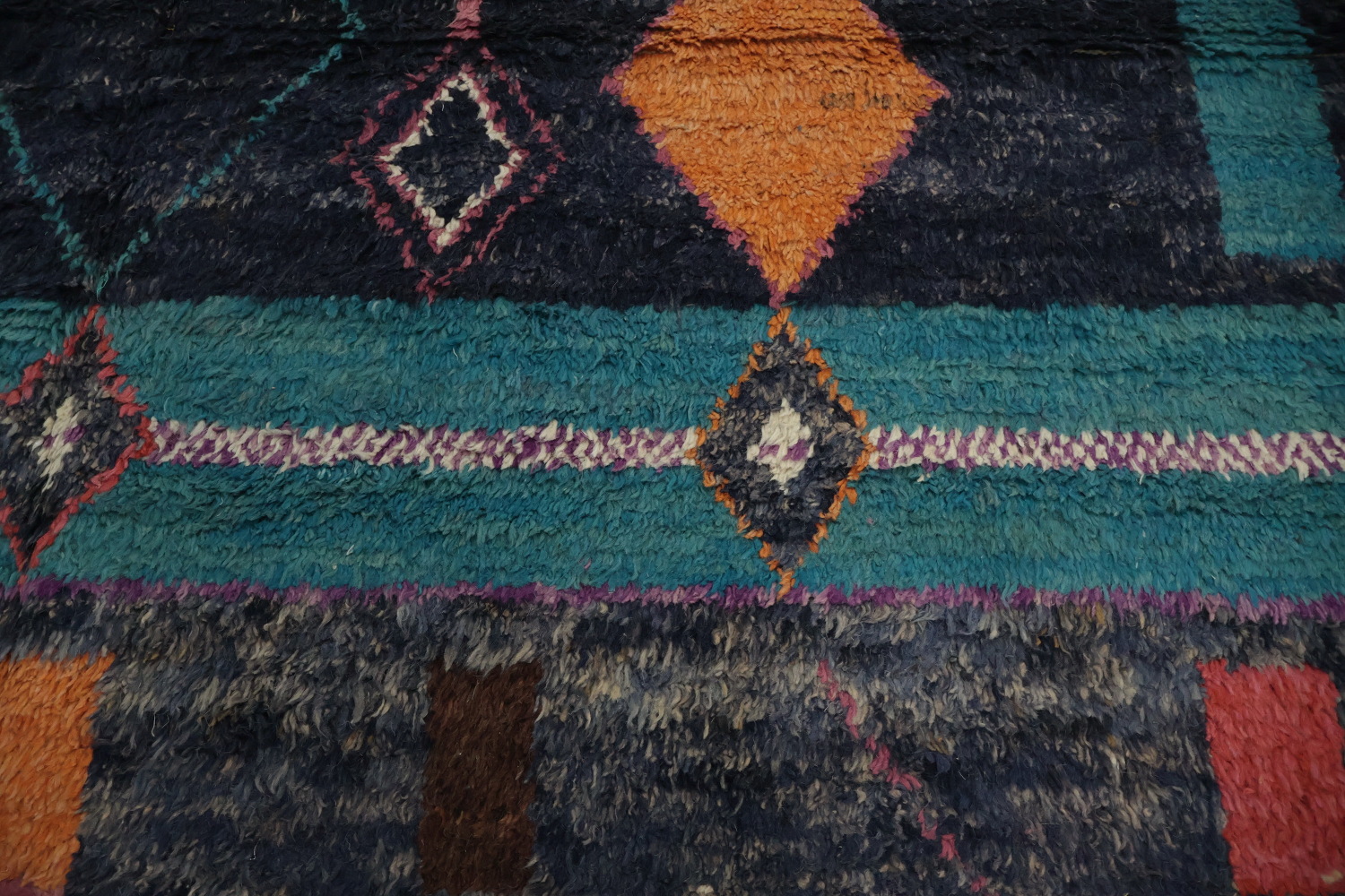 Geometric Plush Moroccan Wool Area Rug 8x10