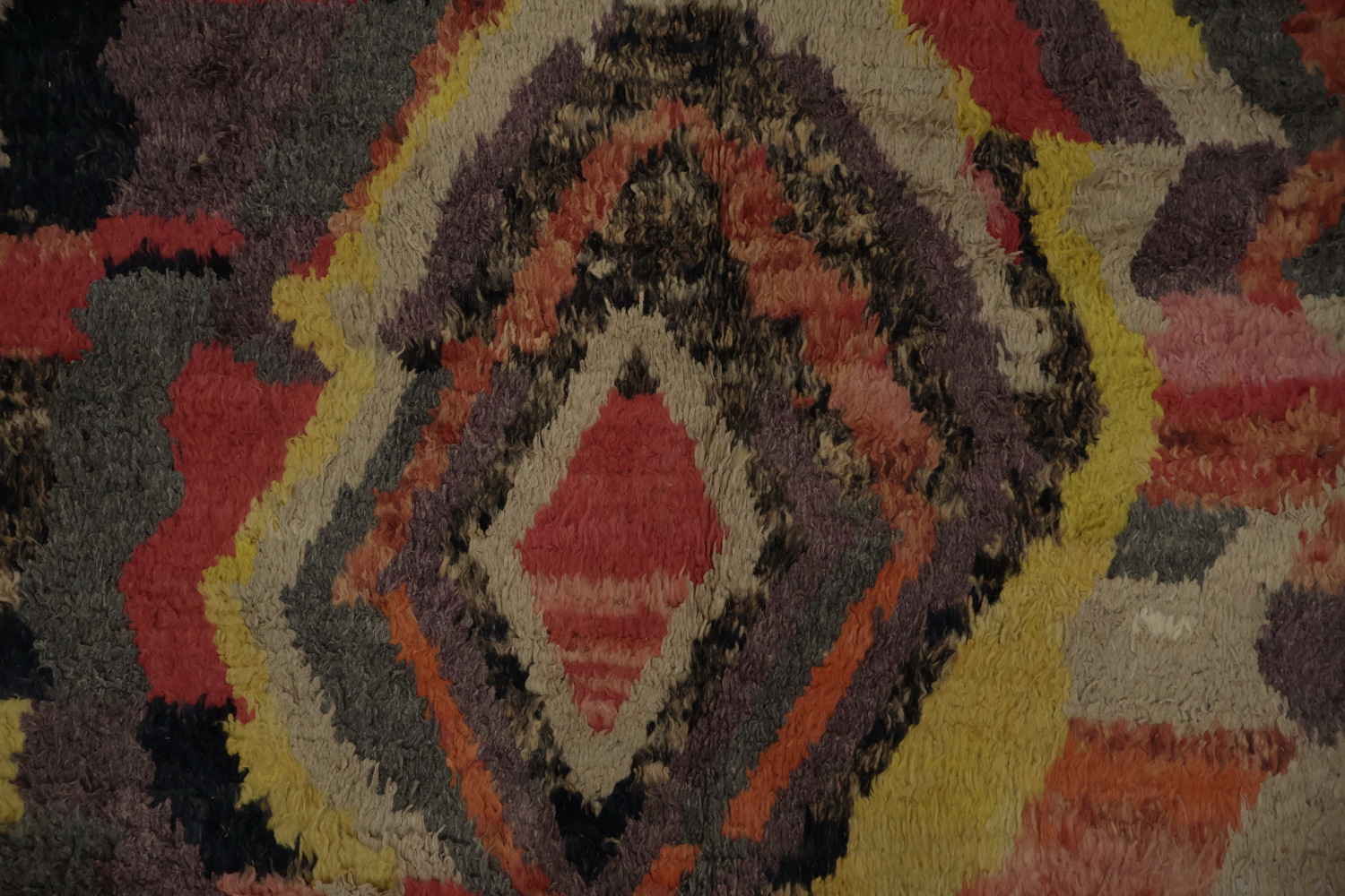 Colorful Plush Moroccan Abstract Area Rug 6x10