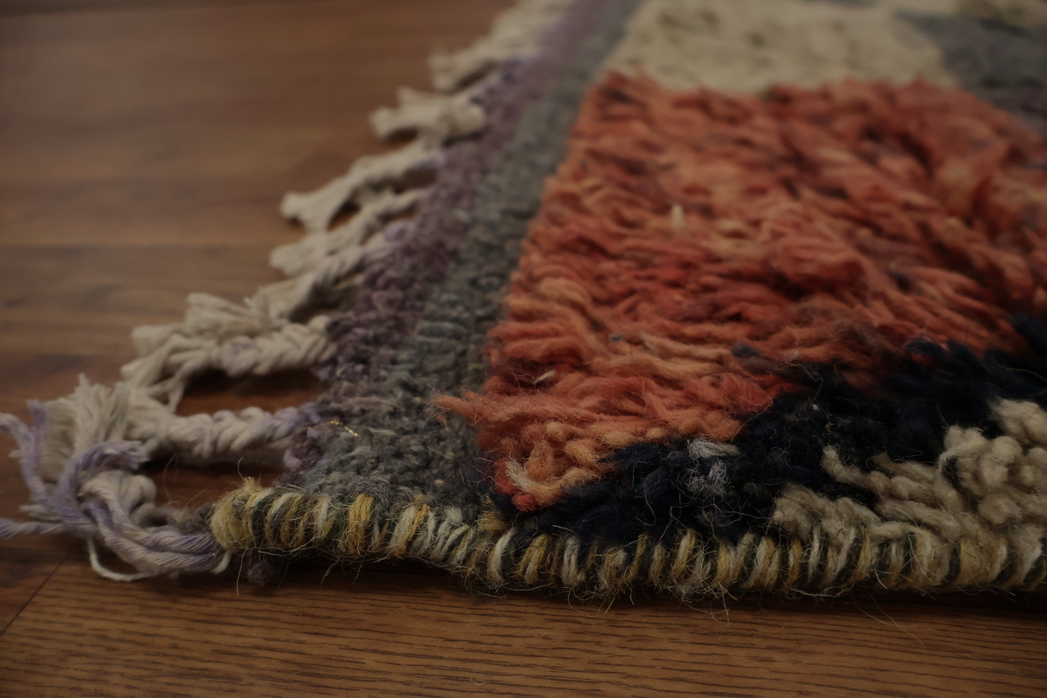 Colorful Plush Moroccan Abstract Area Rug 6x10
