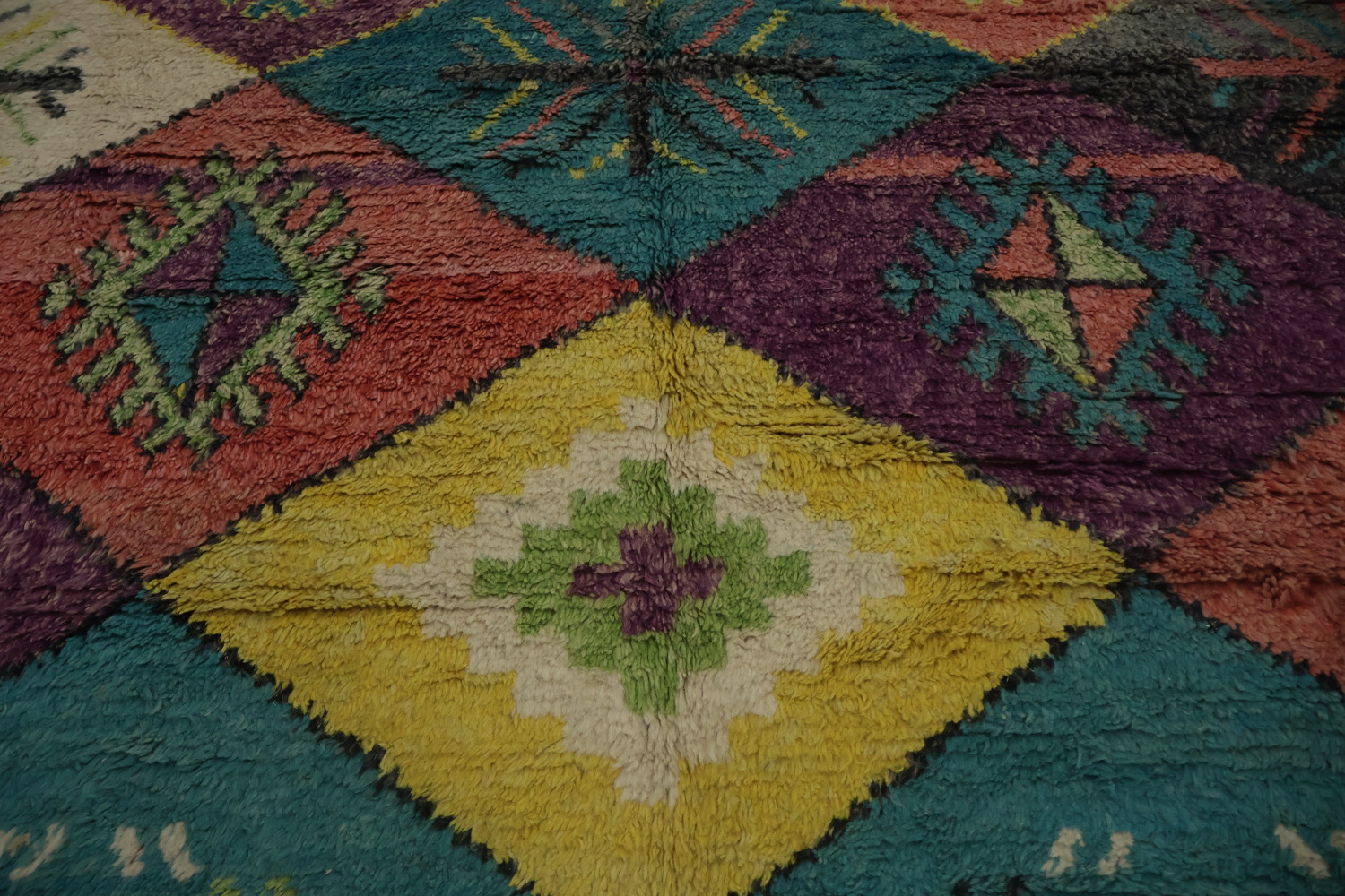 Colorful Trellis Plush Moroccan Oriental Area Rug 9x12