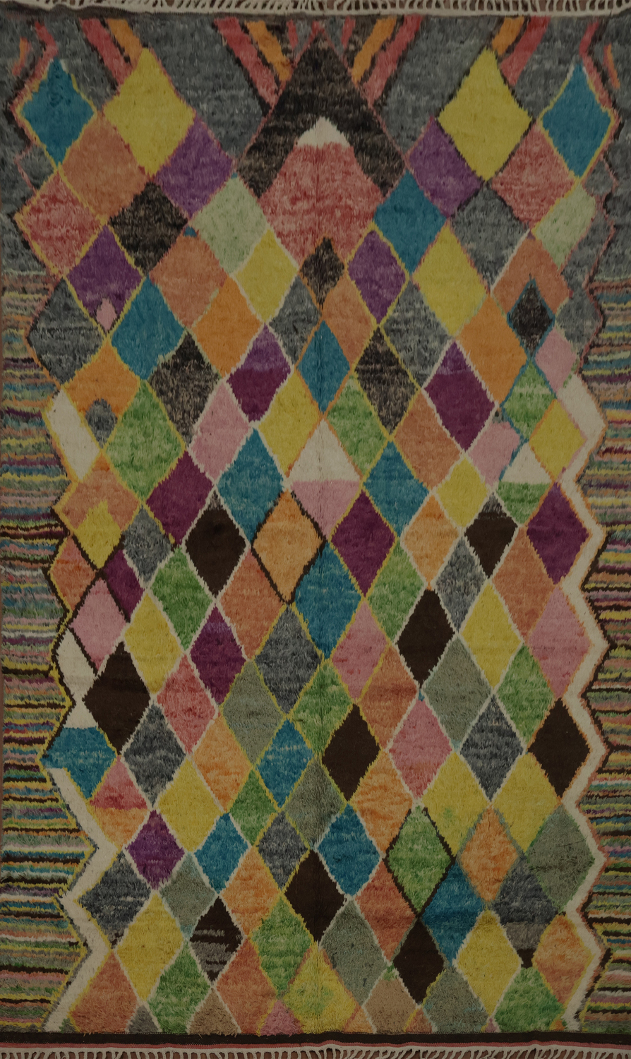 Colorful Trellis Plush Moroccan Oriental Area Rug 8x13