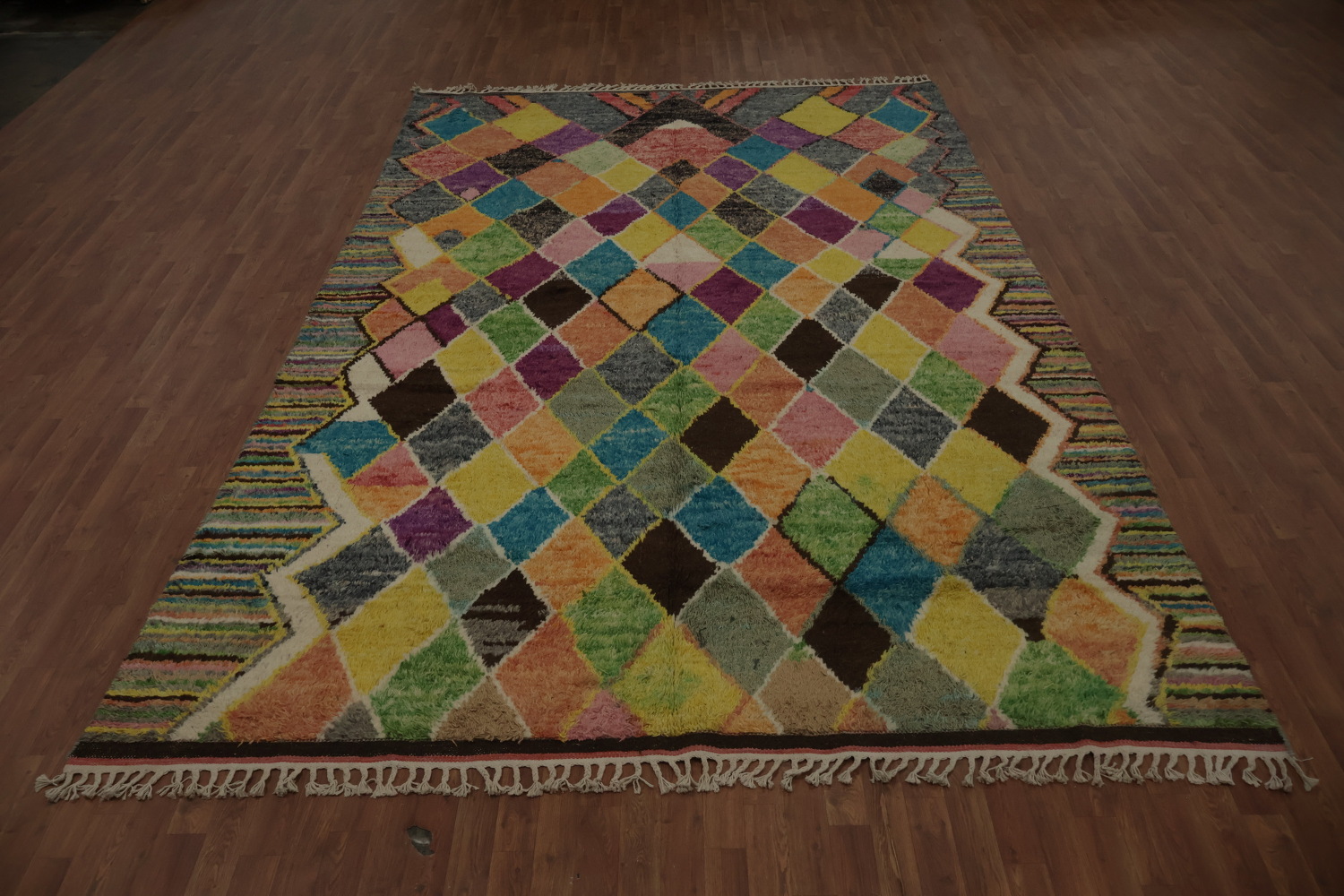 Colorful Trellis Plush Moroccan Oriental Area Rug 8x13