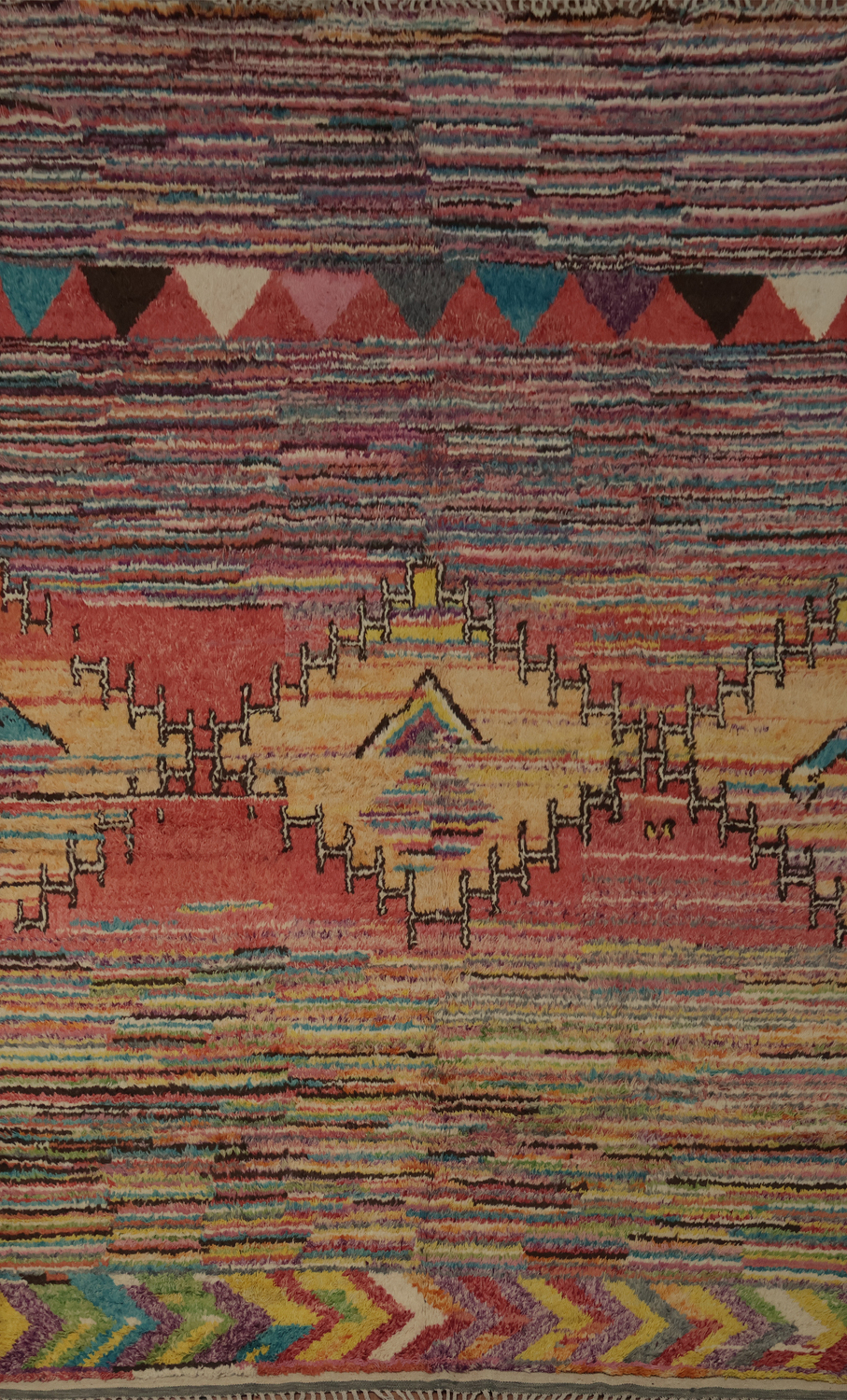 Colorful Moroccan Oriental Large Rug 9x14