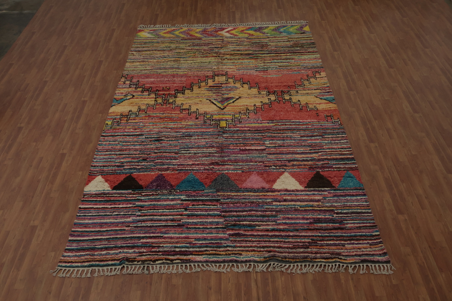 Colorful Moroccan Oriental Large Rug 9x14