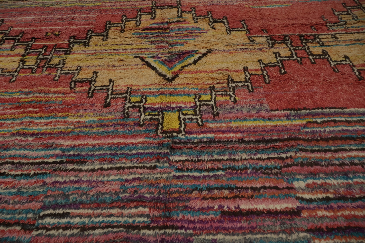 Colorful Moroccan Oriental Large Rug 9x14