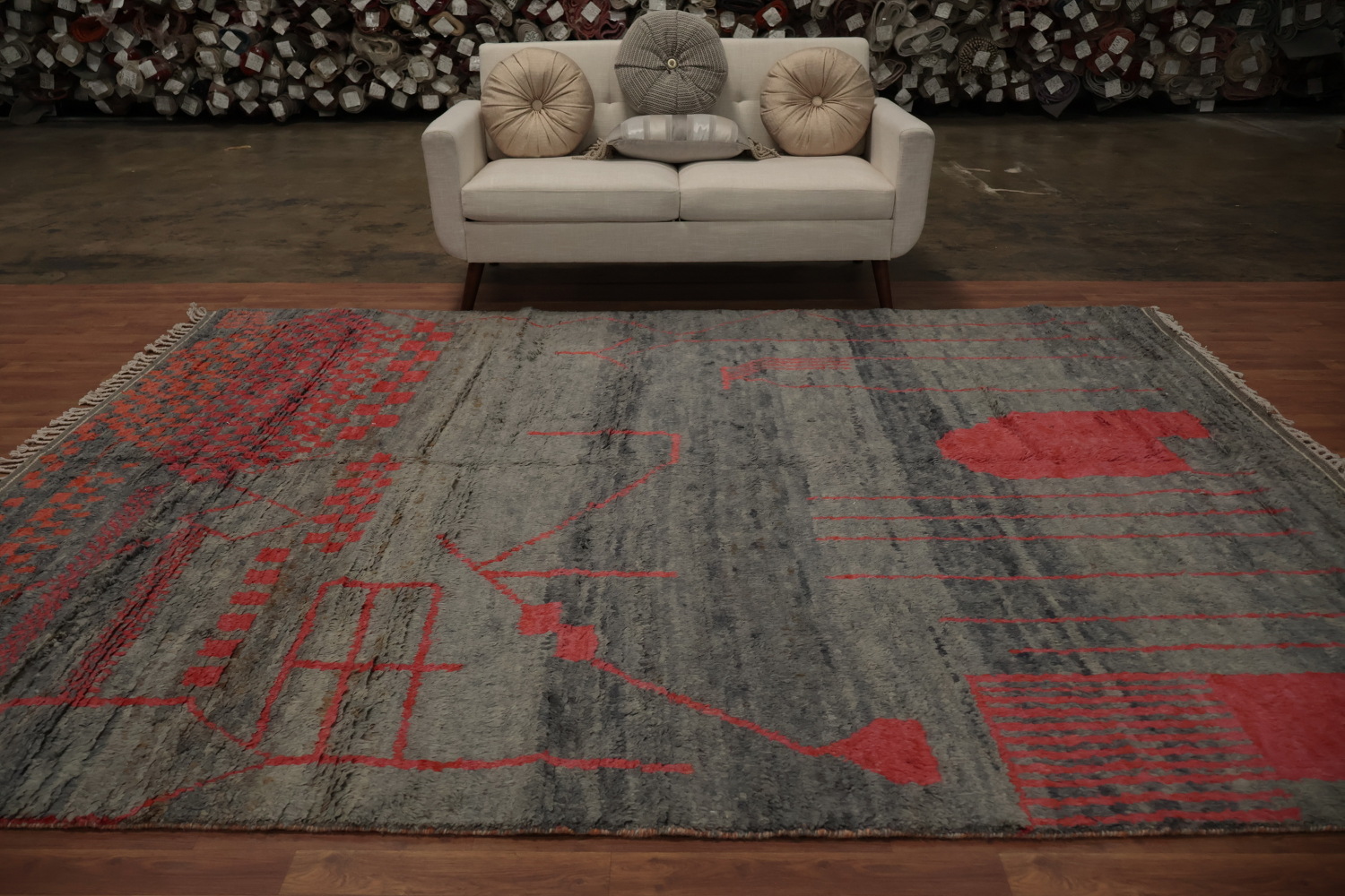 Handmade Wool Moroccan Oriental Area Rug 8x11