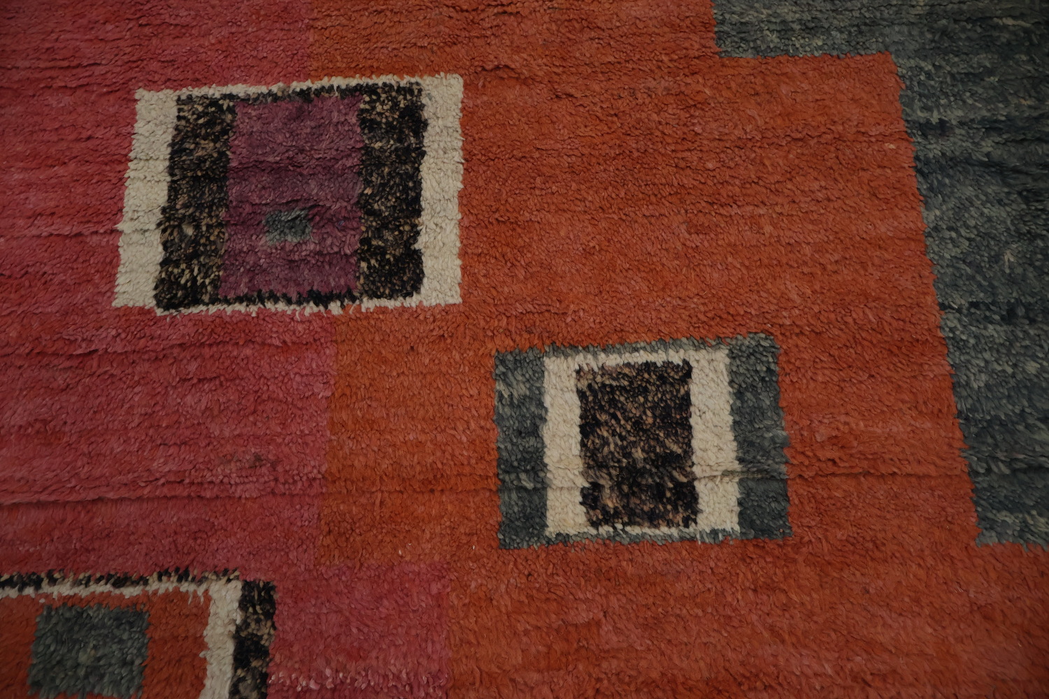 Dynamic Color Block Moroccan Area Rug 9x12 for a Stylish Home Accent