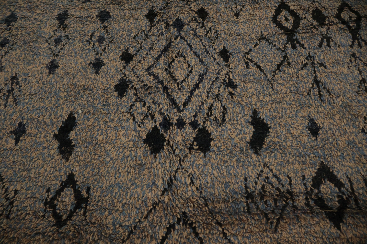 Handcrafted Moroccan Area Rug 7x11 with Bold Geometric Patterns