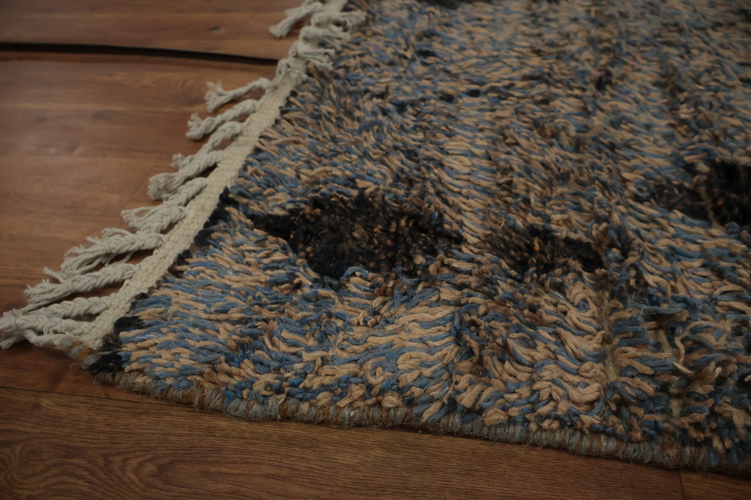 Handcrafted Moroccan Area Rug 7x11 with Bold Geometric Patterns