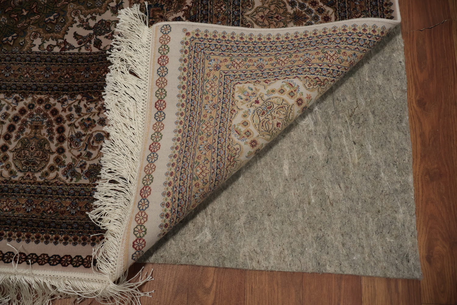 Traditional Silk Qum Turkish Area Rug 7x10