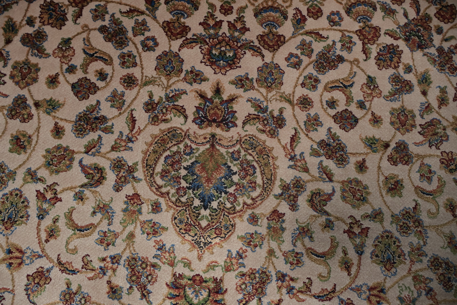 Traditional Silk Qum Turkish Area Rug 7x10