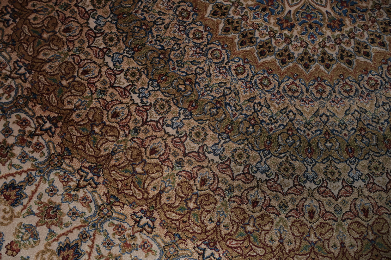 Traditional Silk Qum Turkish Area Rug 7x10