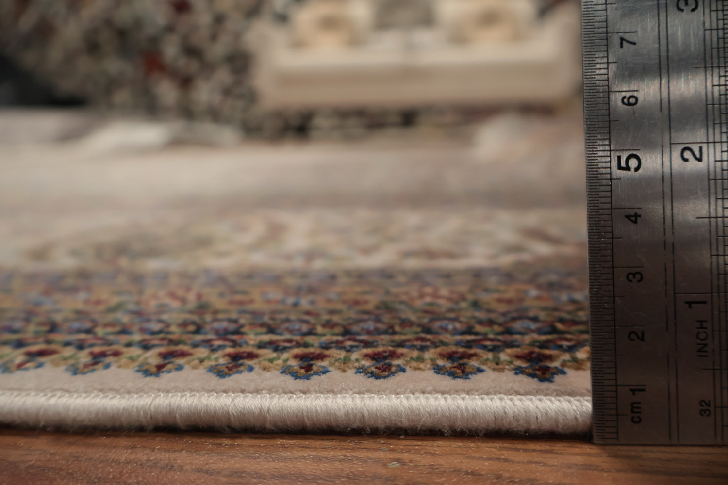 Traditional Silk Qum Turkish Area Rug 7x10