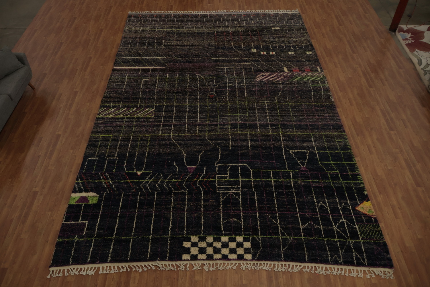 Intricate Networks Exquisite Modern Moroccan Large Rug 12x18