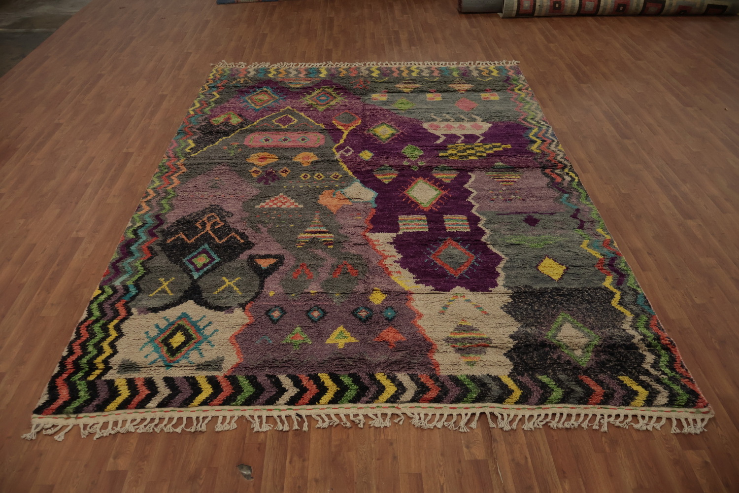 Eclectic Plush Moroccan Area Rug 9x13 for a Dynamic Room Vibe