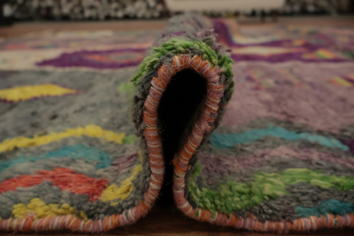 Eclectic Plush Moroccan Area Rug 9x13 for a Dynamic Room Vibe