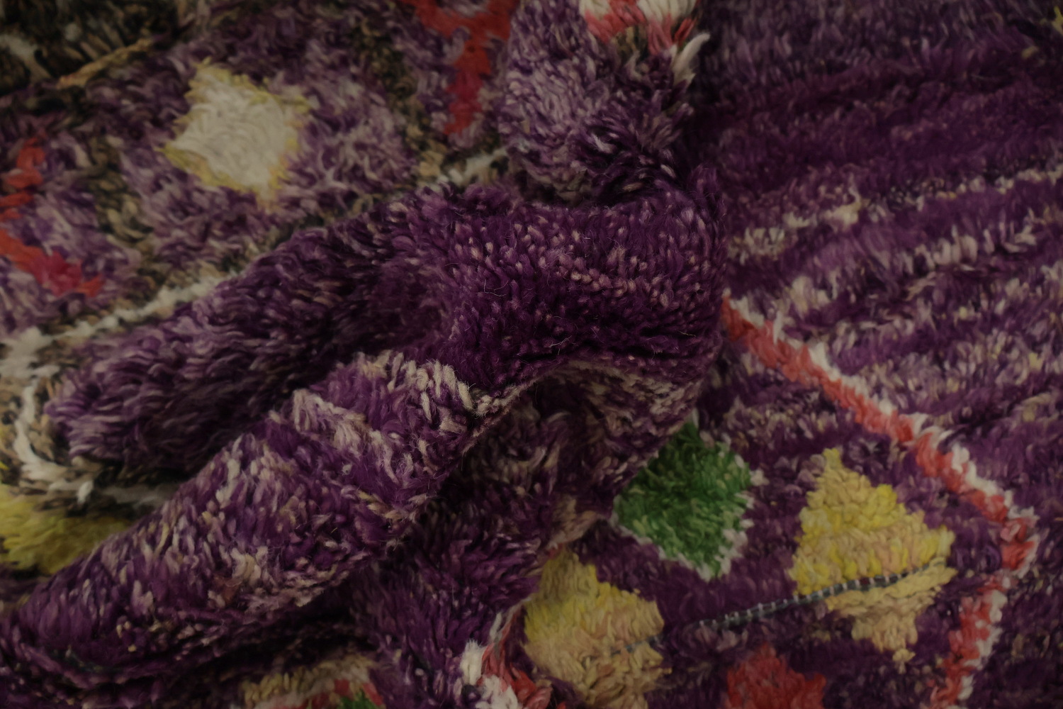 Handmade Moroccan Area Rug 9x13 with Vibrant Geometric Motifs