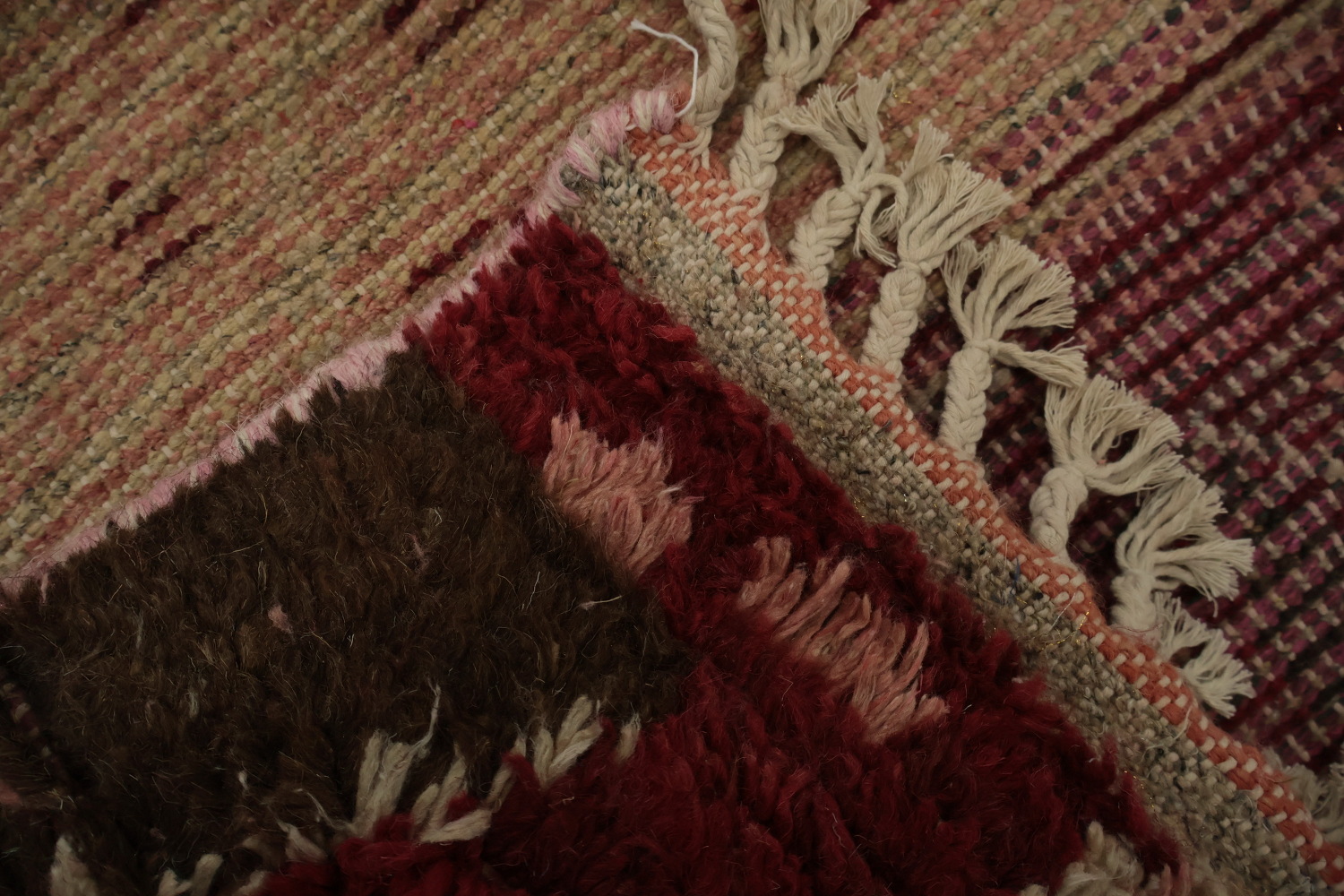 Handmade Plush Pink Moroccan Wool Area Rug 8x11