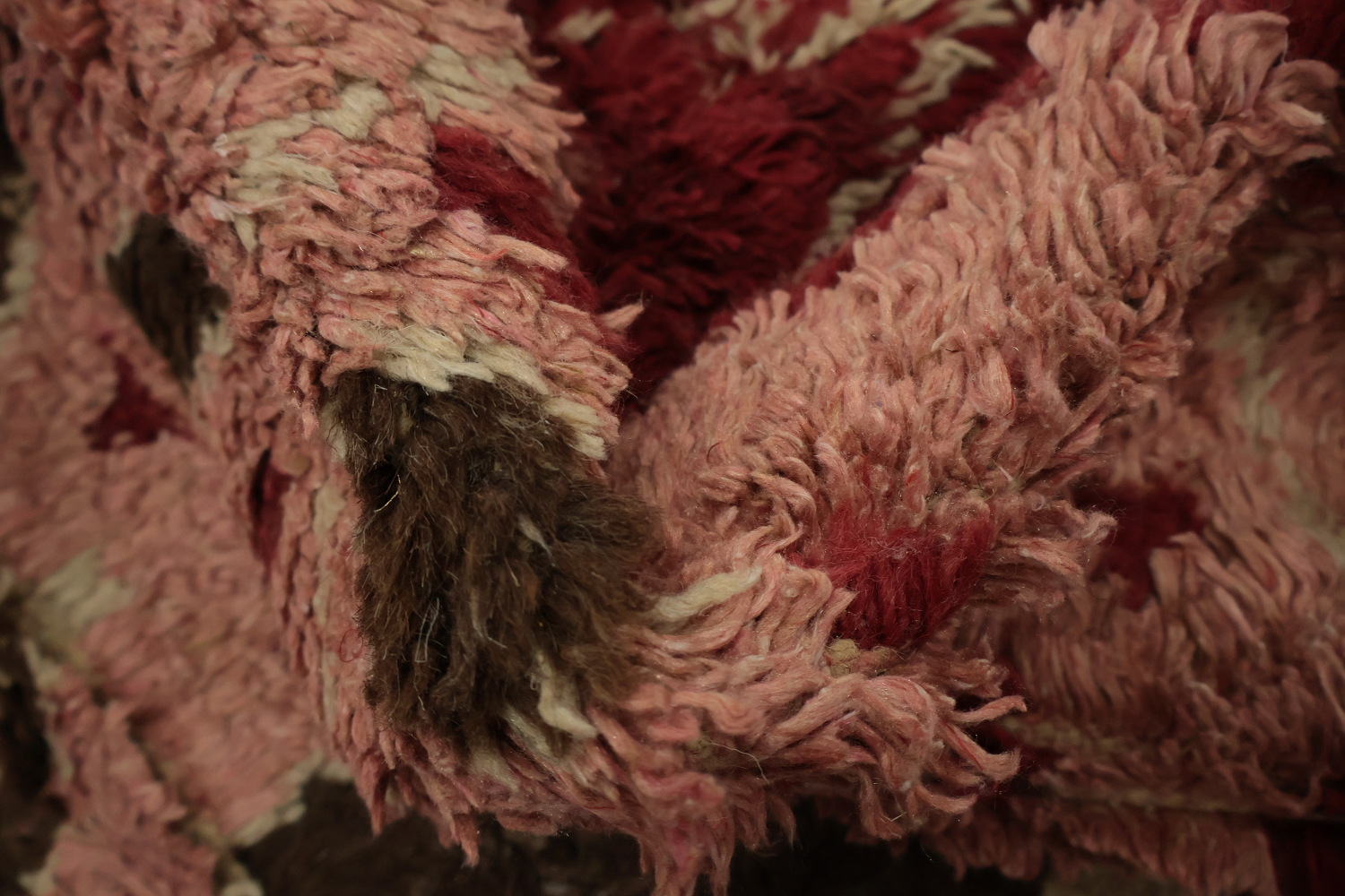 Handmade Plush Pink Moroccan Wool Area Rug 8x11