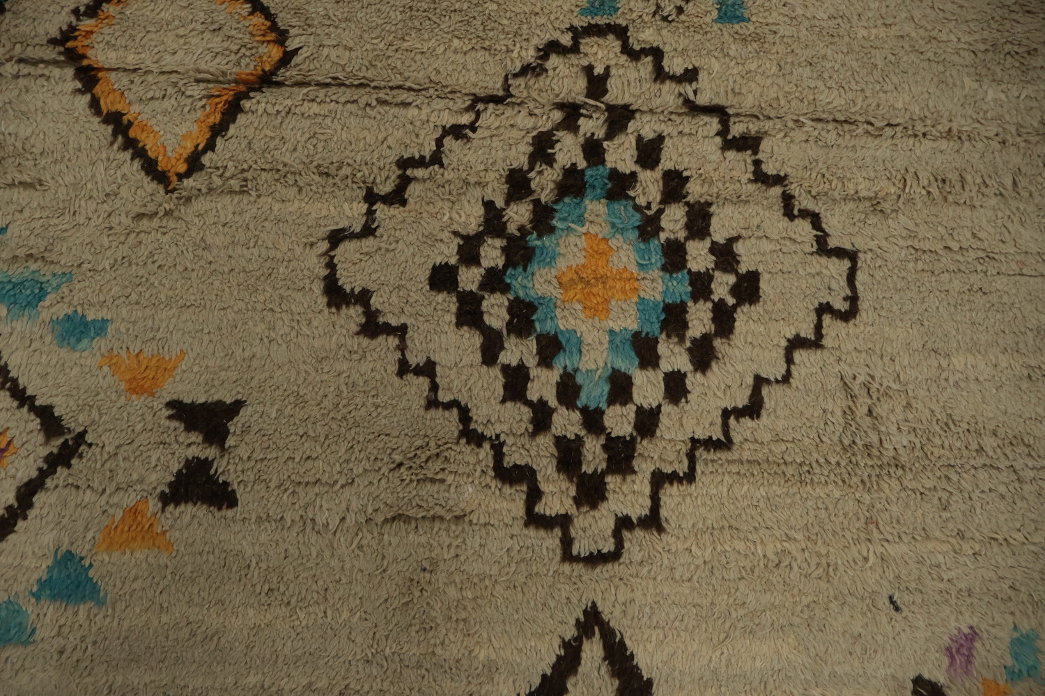 Bohemian Chic Geometric Diamond Motif Moroccan Area Rug 8x11