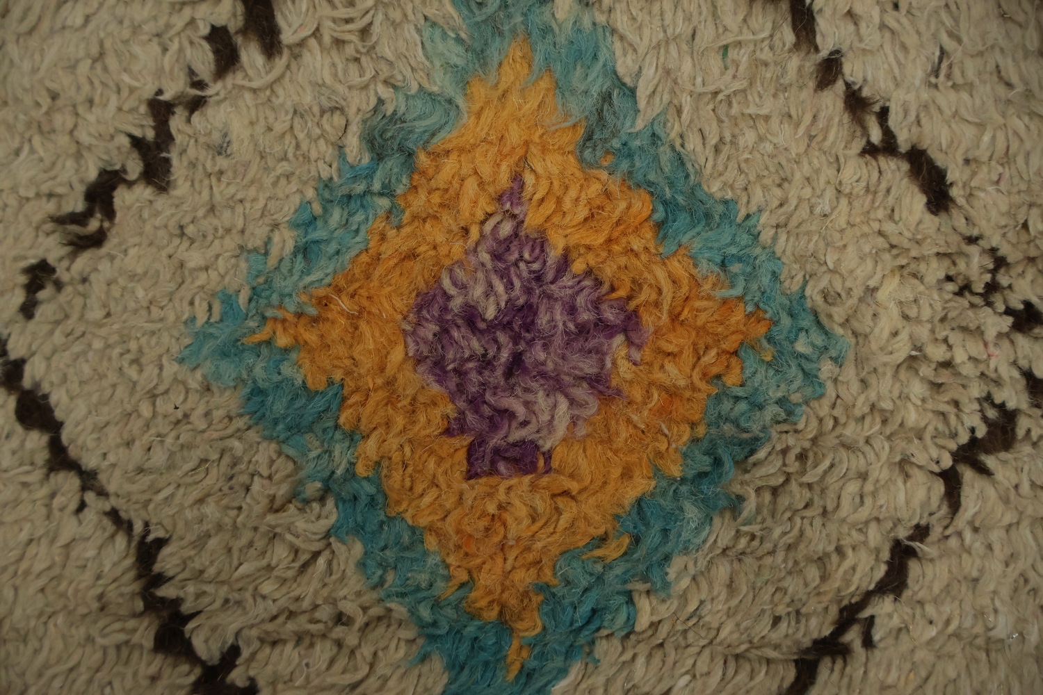 Bohemian Chic Geometric Diamond Motif Moroccan Area Rug 8x11