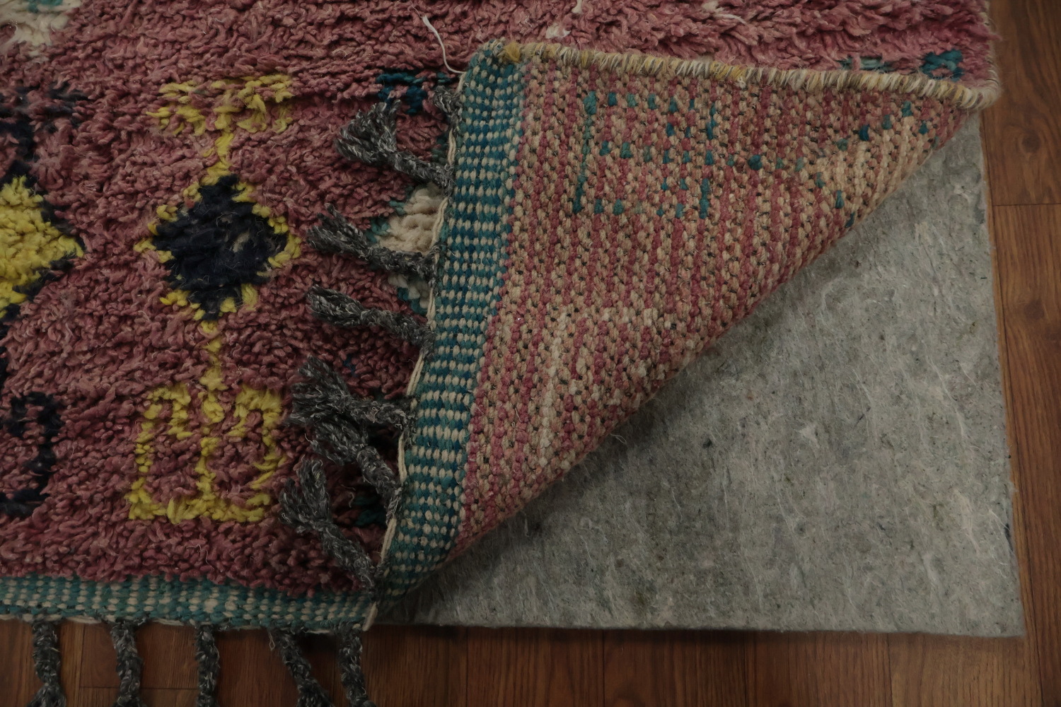 Pink Moroccan Oriental Area Rug 7x11