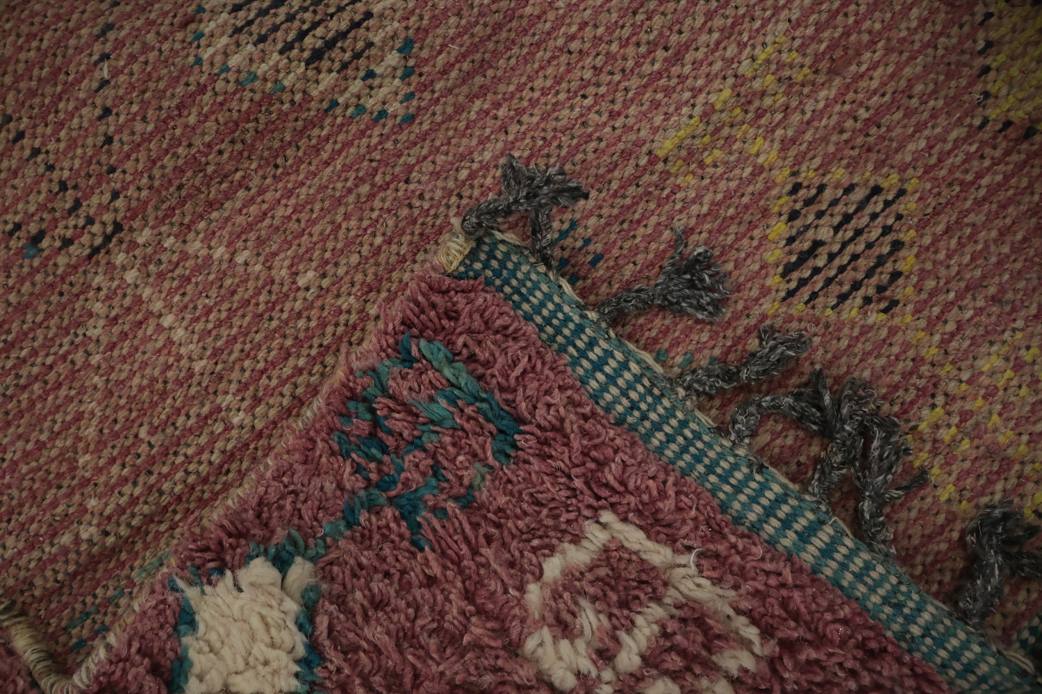 Pink Moroccan Oriental Area Rug 7x11
