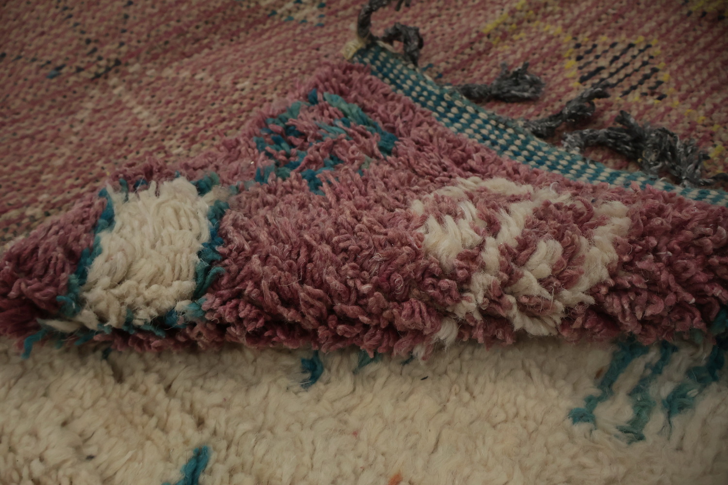Pink Moroccan Oriental Area Rug 7x11