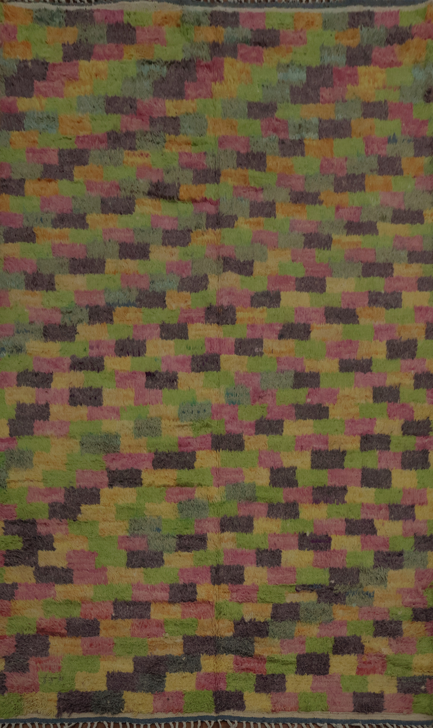 Geometric Blocks Moroccan Area Rug 7x10 for a Contemporary Look