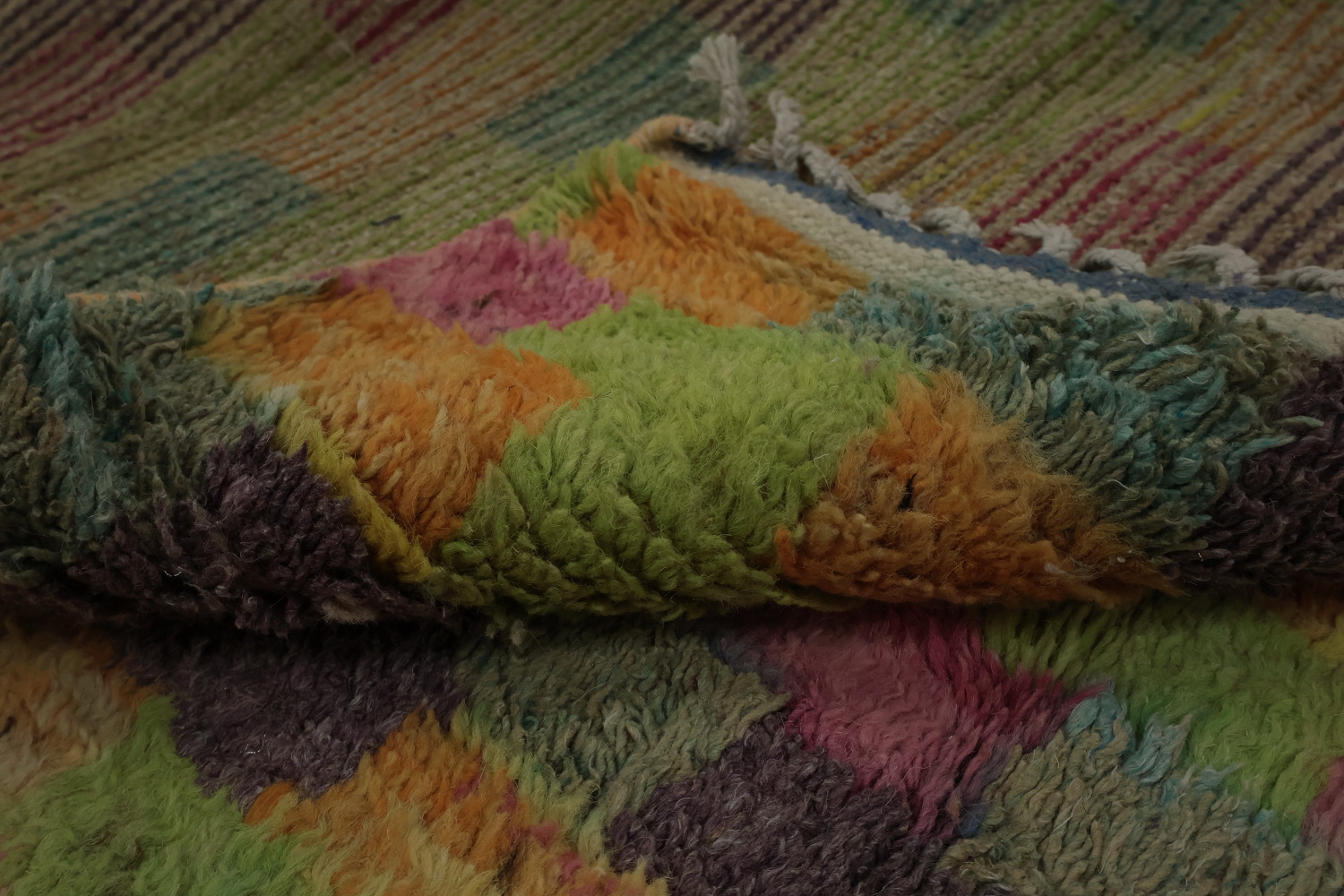 Geometric Blocks Moroccan Area Rug 7x10 for a Contemporary Look