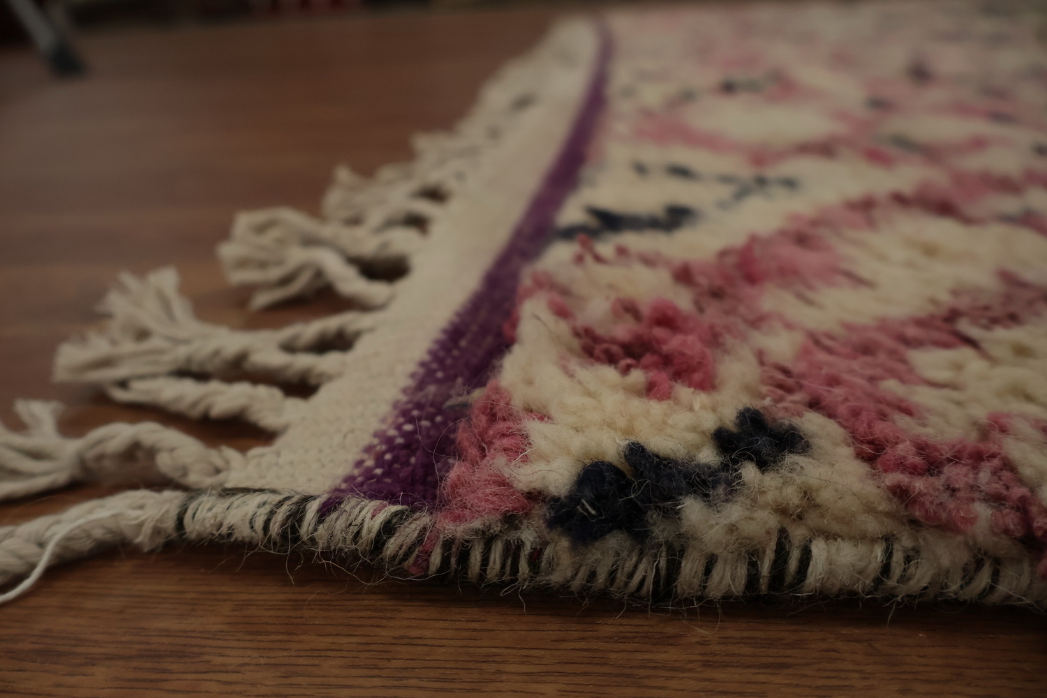 Beige & Pink Moroccan Oriental Area Rug 9x13