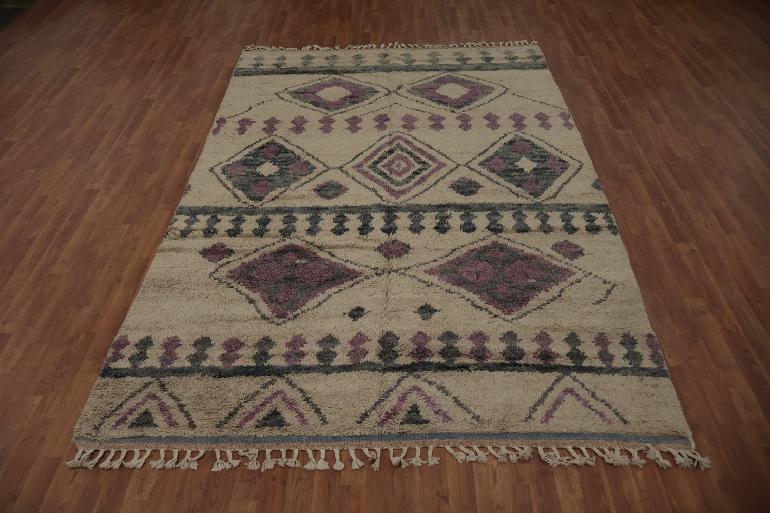 Geometric Plush Moroccan Area Rug 7x10