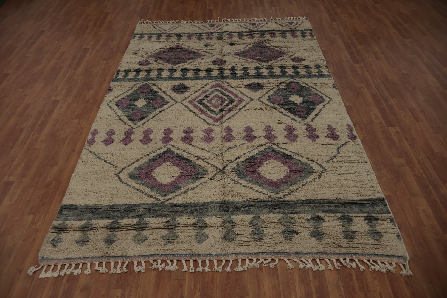 Geometric Plush Moroccan Area Rug 7x10