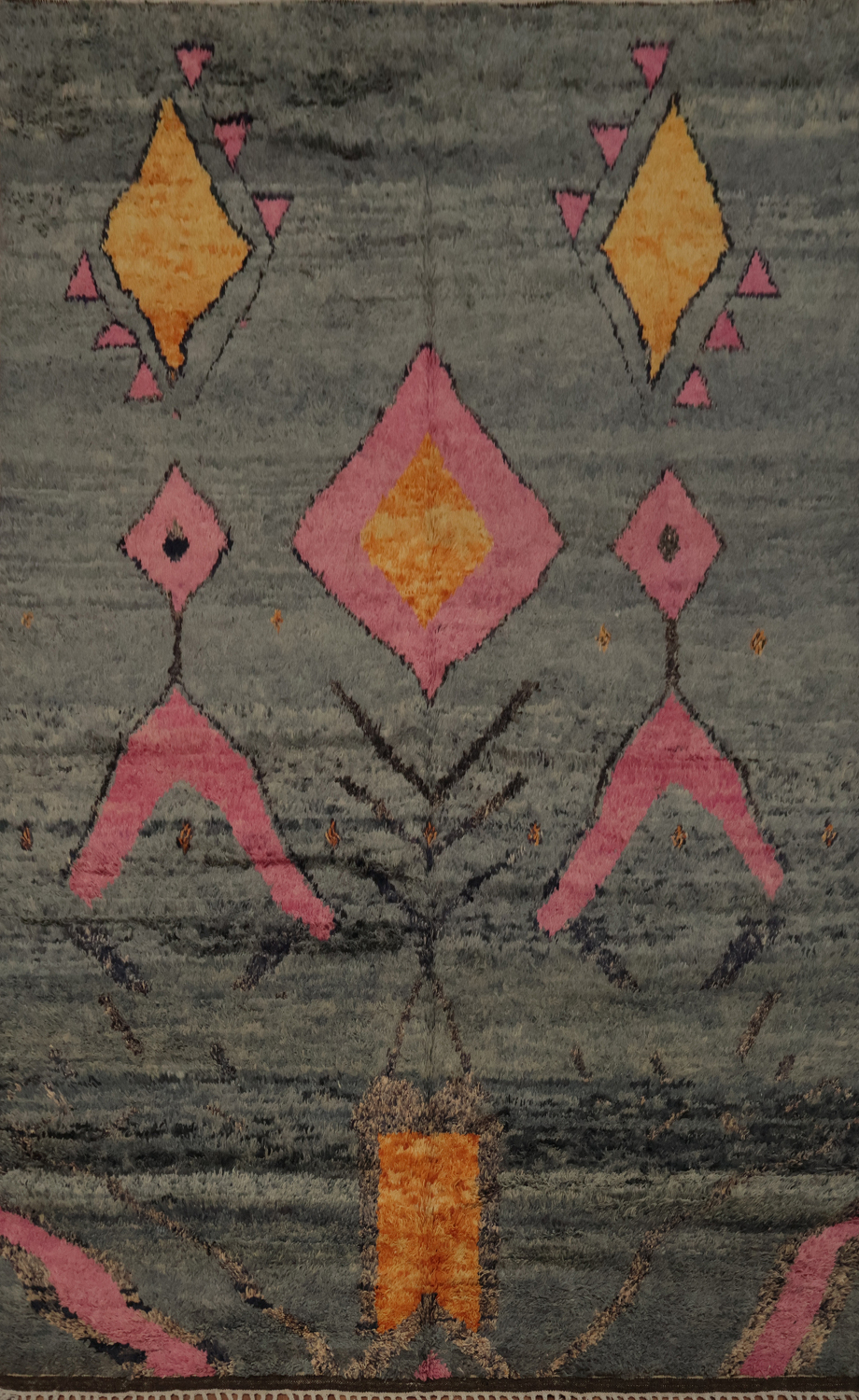 Sophisticated Geometric Moroccan Area Rug 9x12 with Artistic Flair