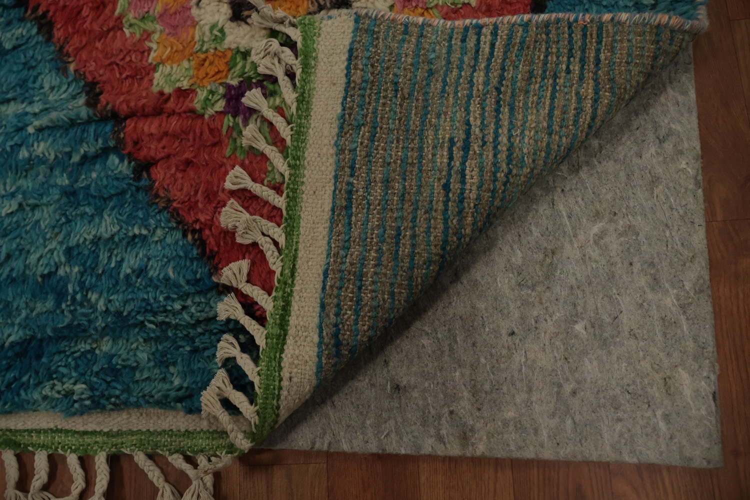 Colorful Trellis Moroccan Handmade Area Rug 8x11