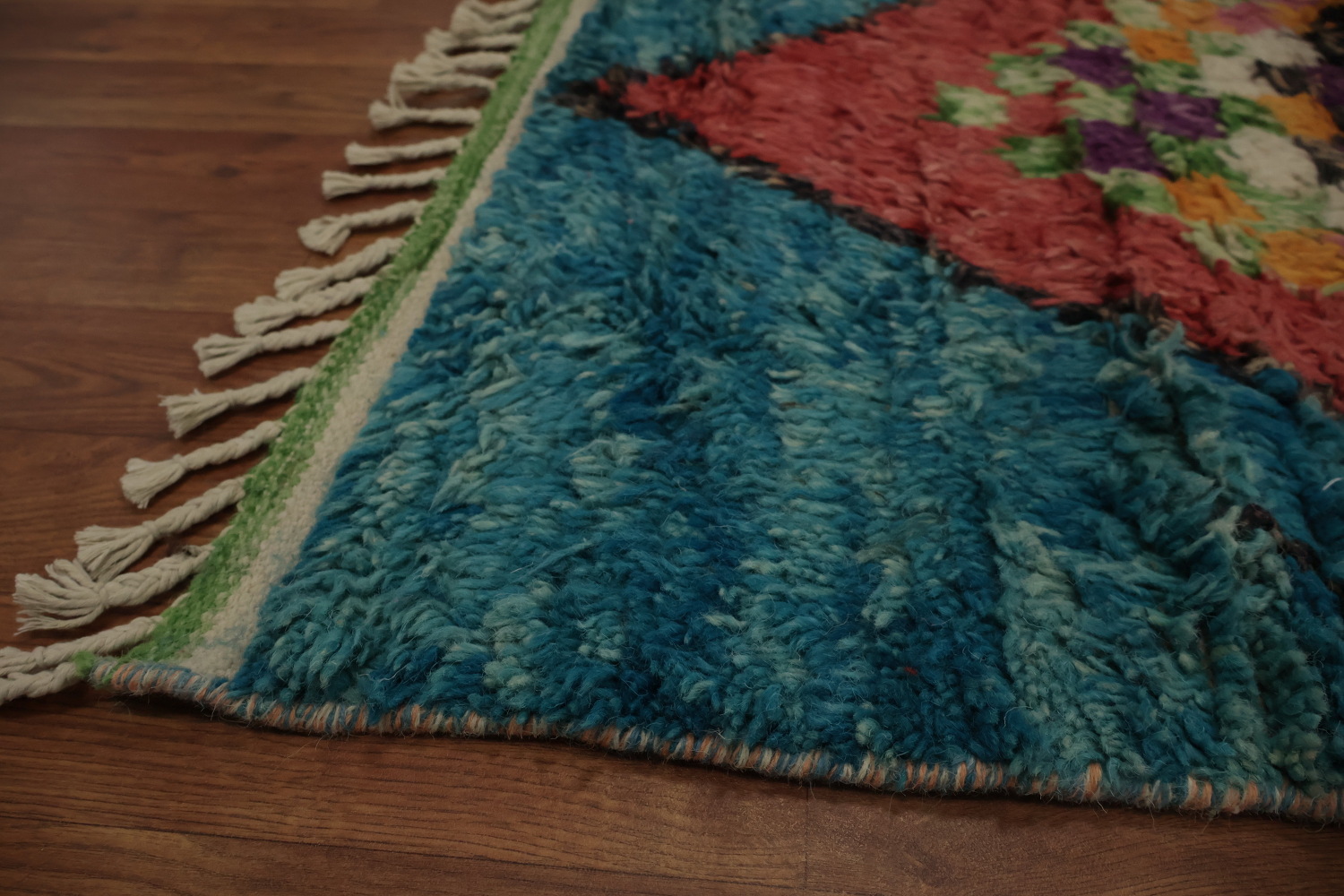 Colorful Trellis Moroccan Handmade Area Rug 8x11