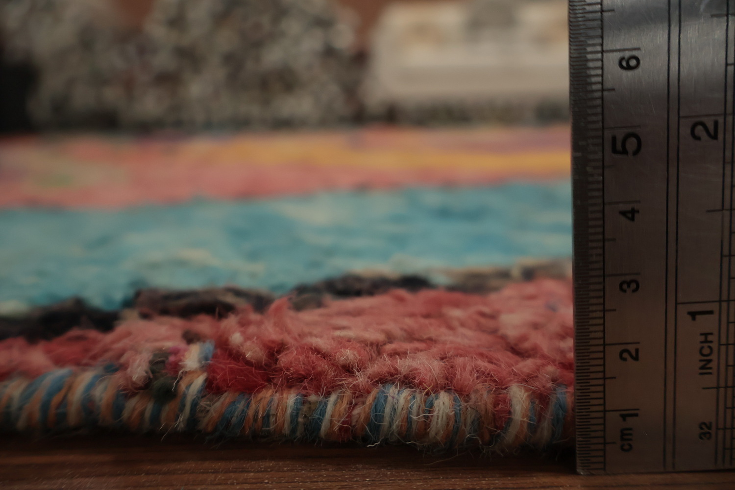 Colorful Trellis Moroccan Handmade Area Rug 8x11