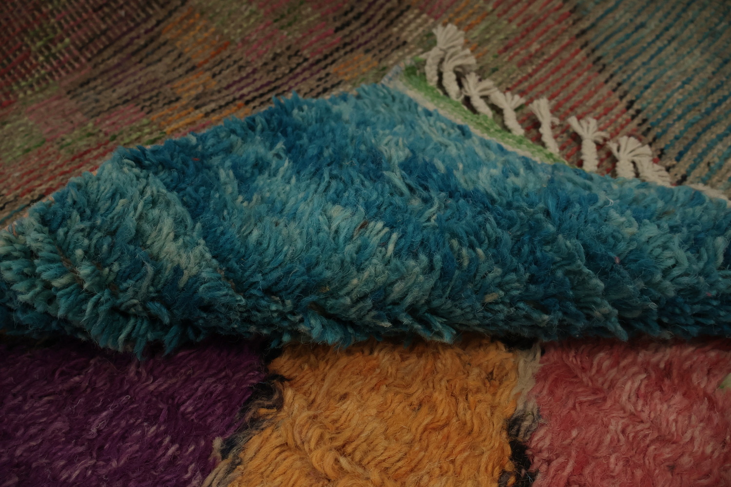Colorful Trellis Moroccan Handmade Area Rug 8x11
