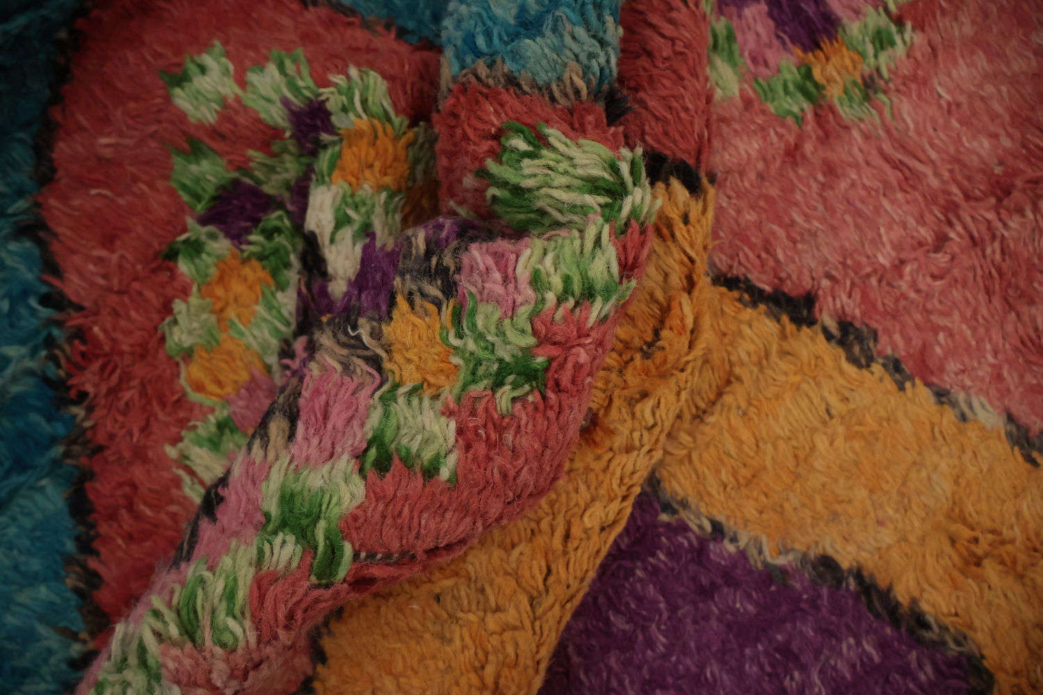Colorful Trellis Moroccan Handmade Area Rug 8x11