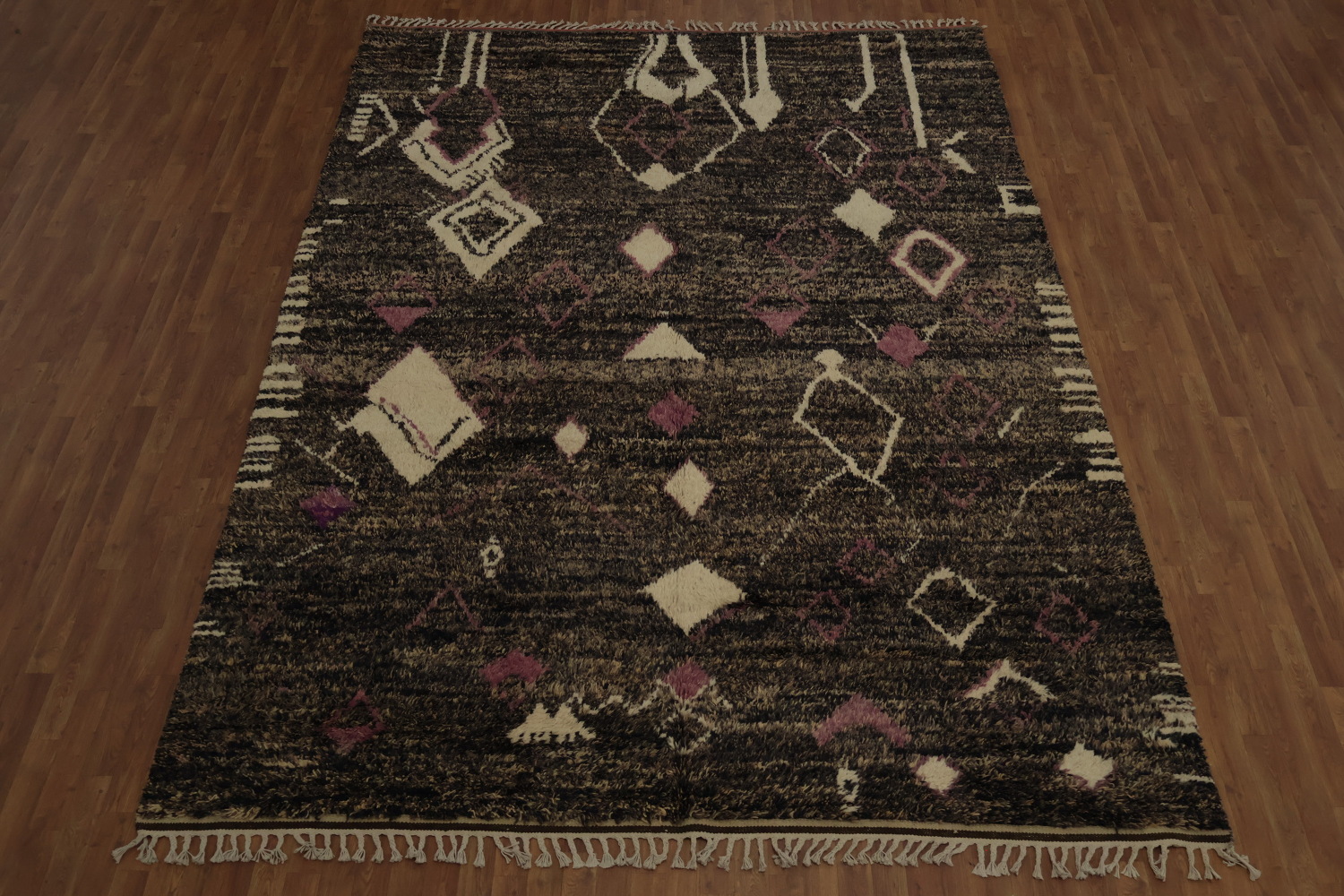 Rustic Plush Moroccan Large Area Rug 9x12 Perfect for Cozy Living Spaces