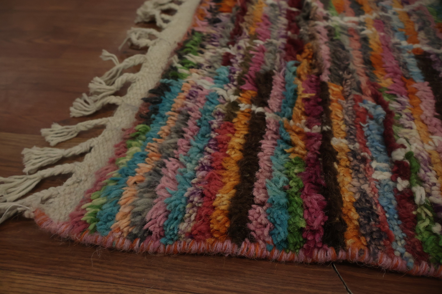 Pastel Moroccan Area Rug 6x10 Detailed Artisan Craftsmanship