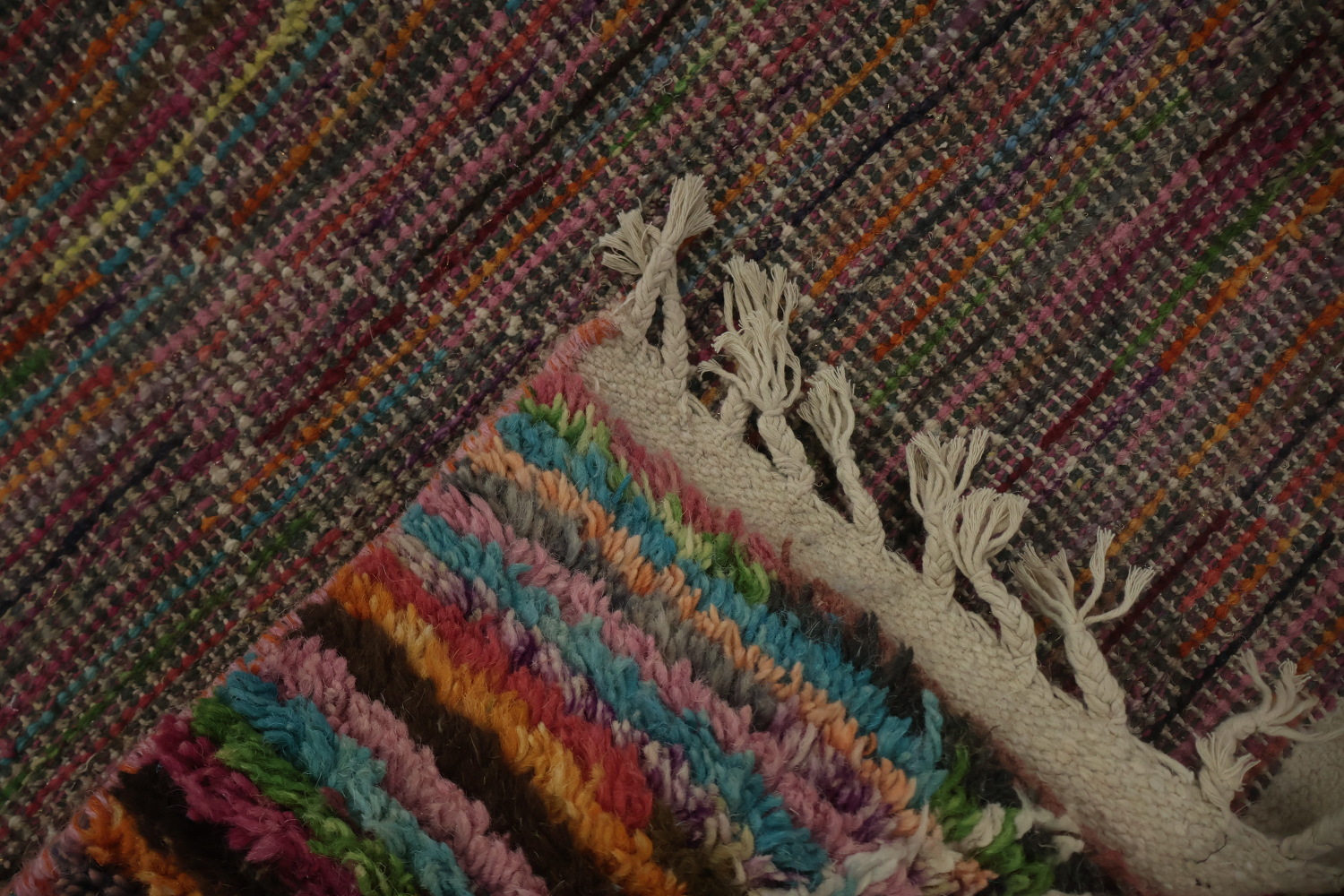Pastel Moroccan Area Rug 6x10 Detailed Artisan Craftsmanship