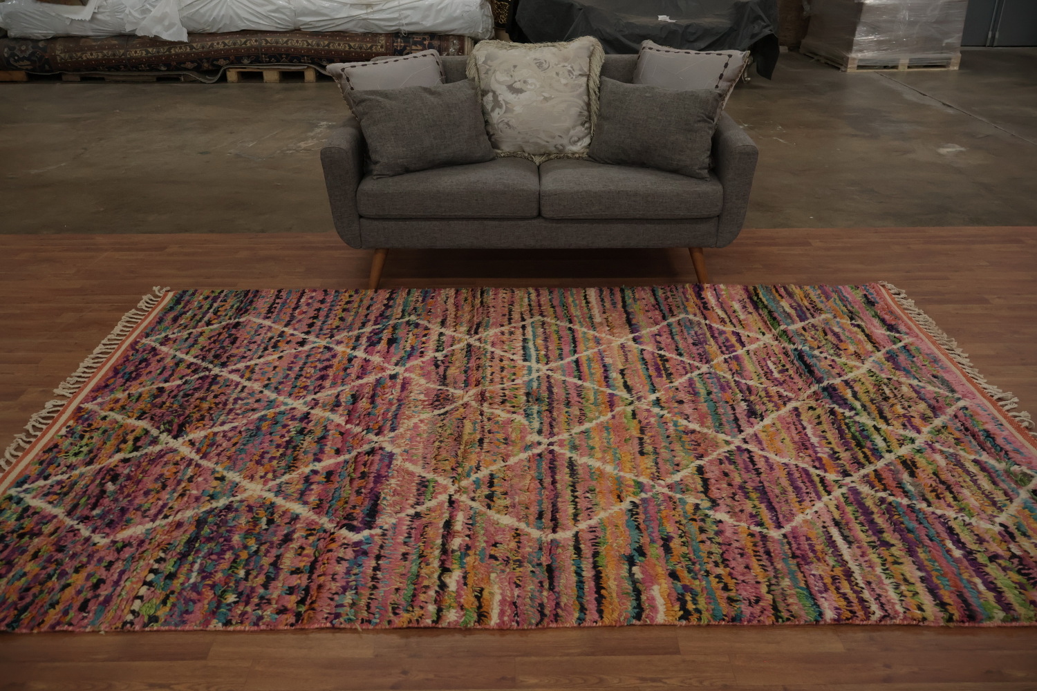 Trellis Plush Moroccan Oriental Area Rug 6x10