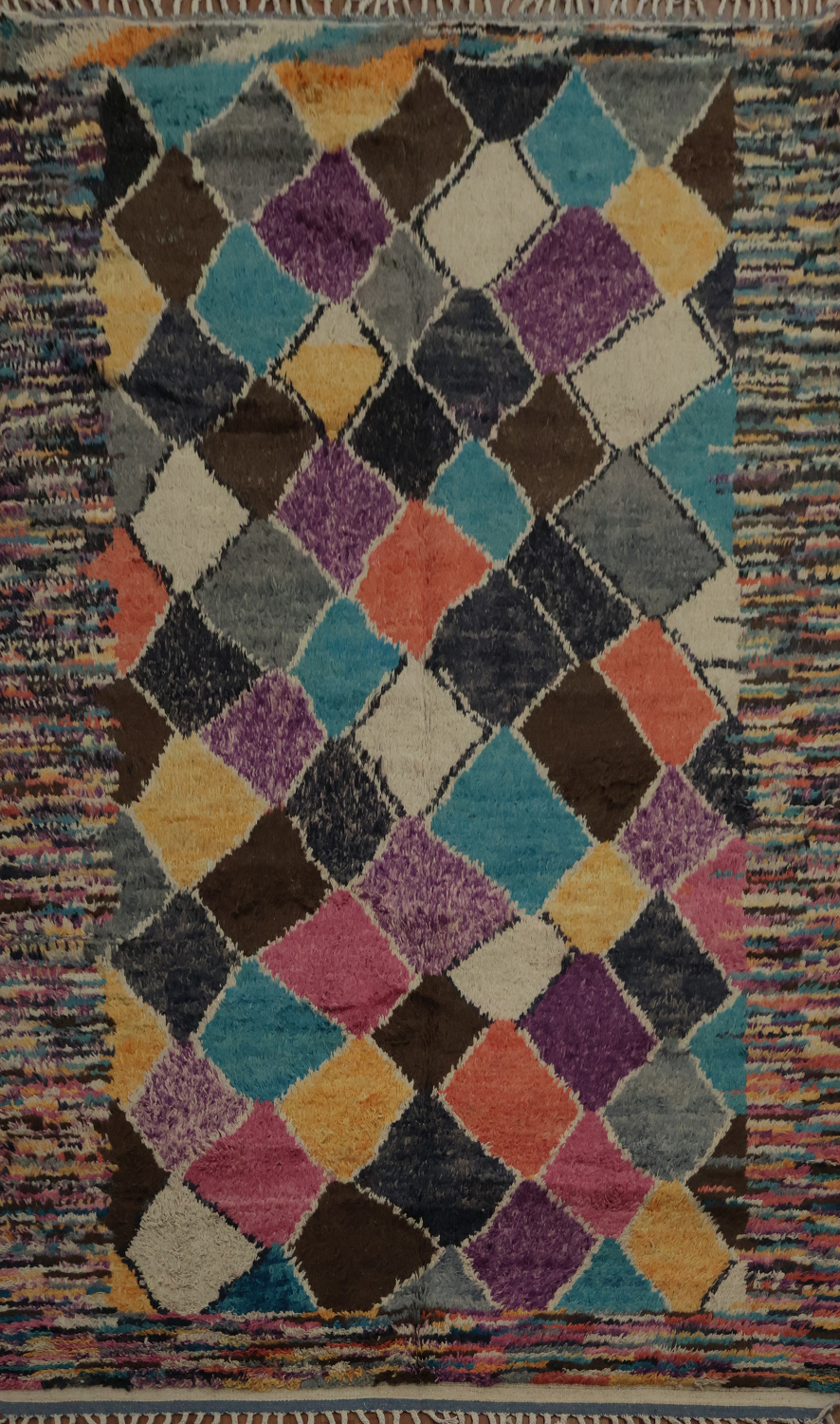 Colorful Plush Moroccan Oriental Area Rug 7x11
