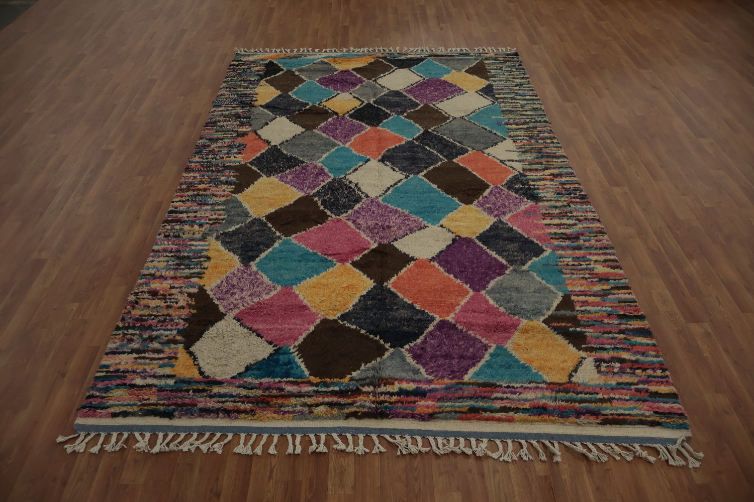 Colorful Plush Moroccan Oriental Area Rug 7x11